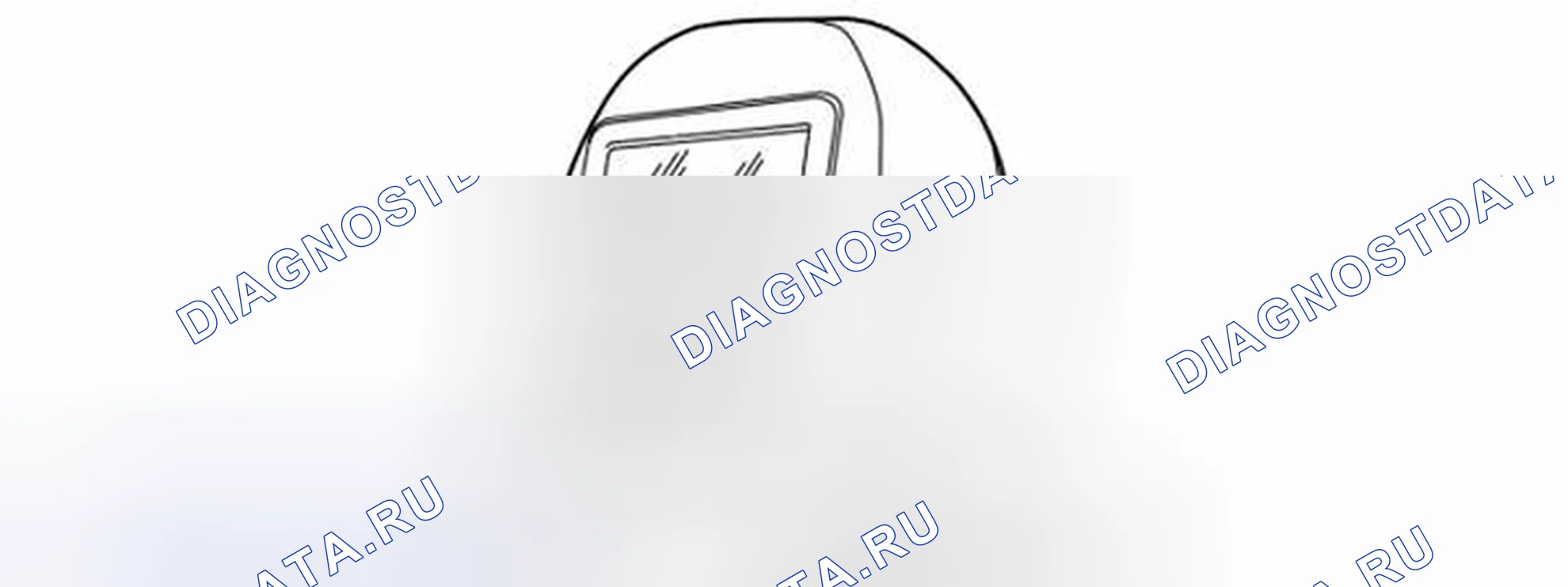 Рис. 579: Экран, подголовник. Volvo S80 I