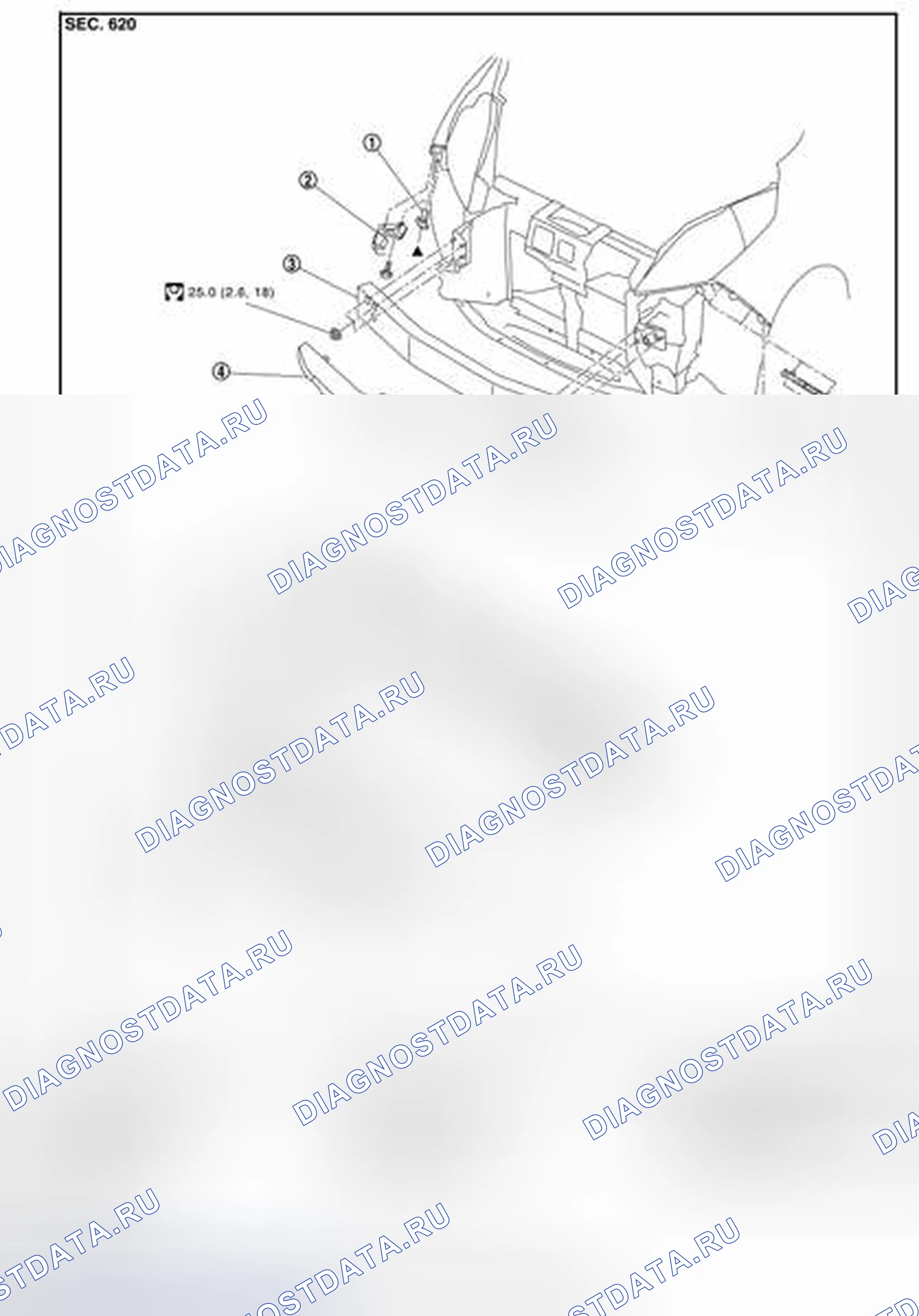 Рис. 50: Разнесенный вид. Nissan Leaf I