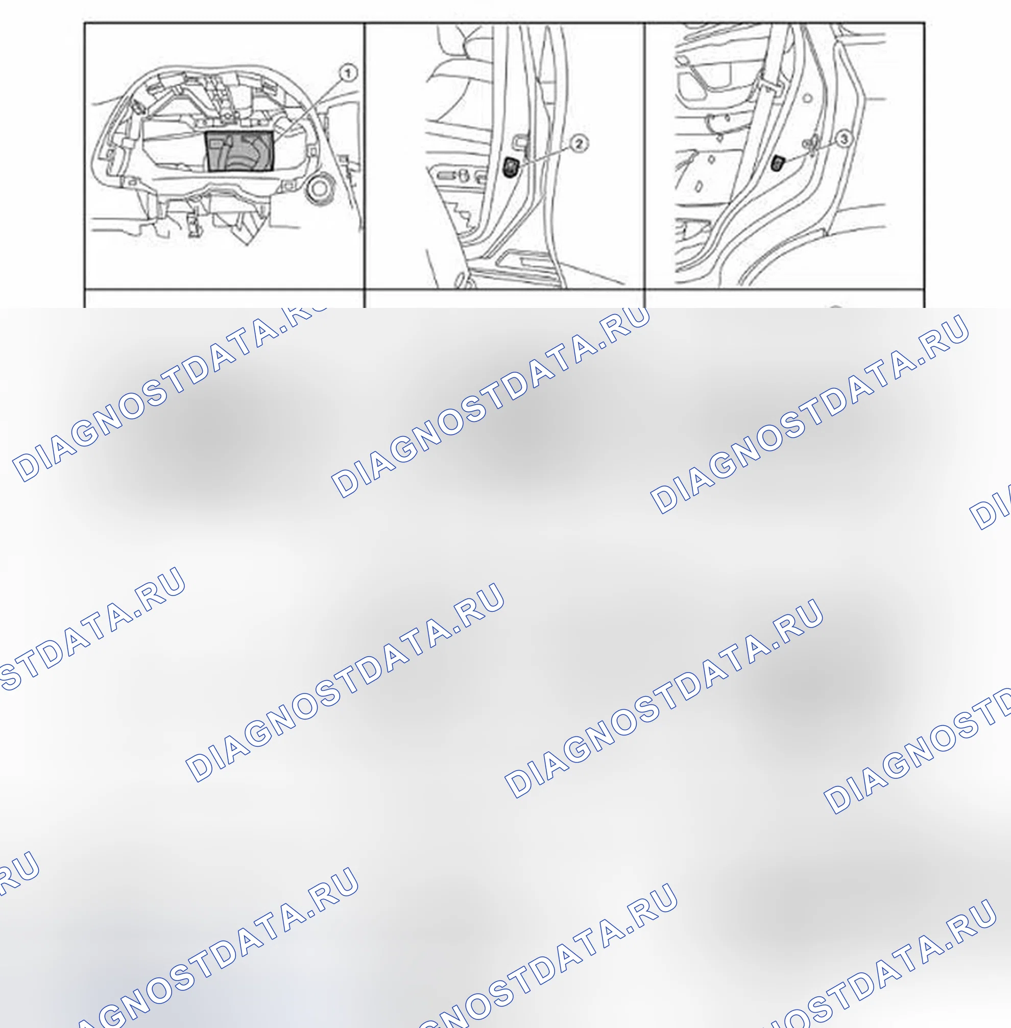 Рис. 14: Расположение компонентов. Infiniti QX60 I
