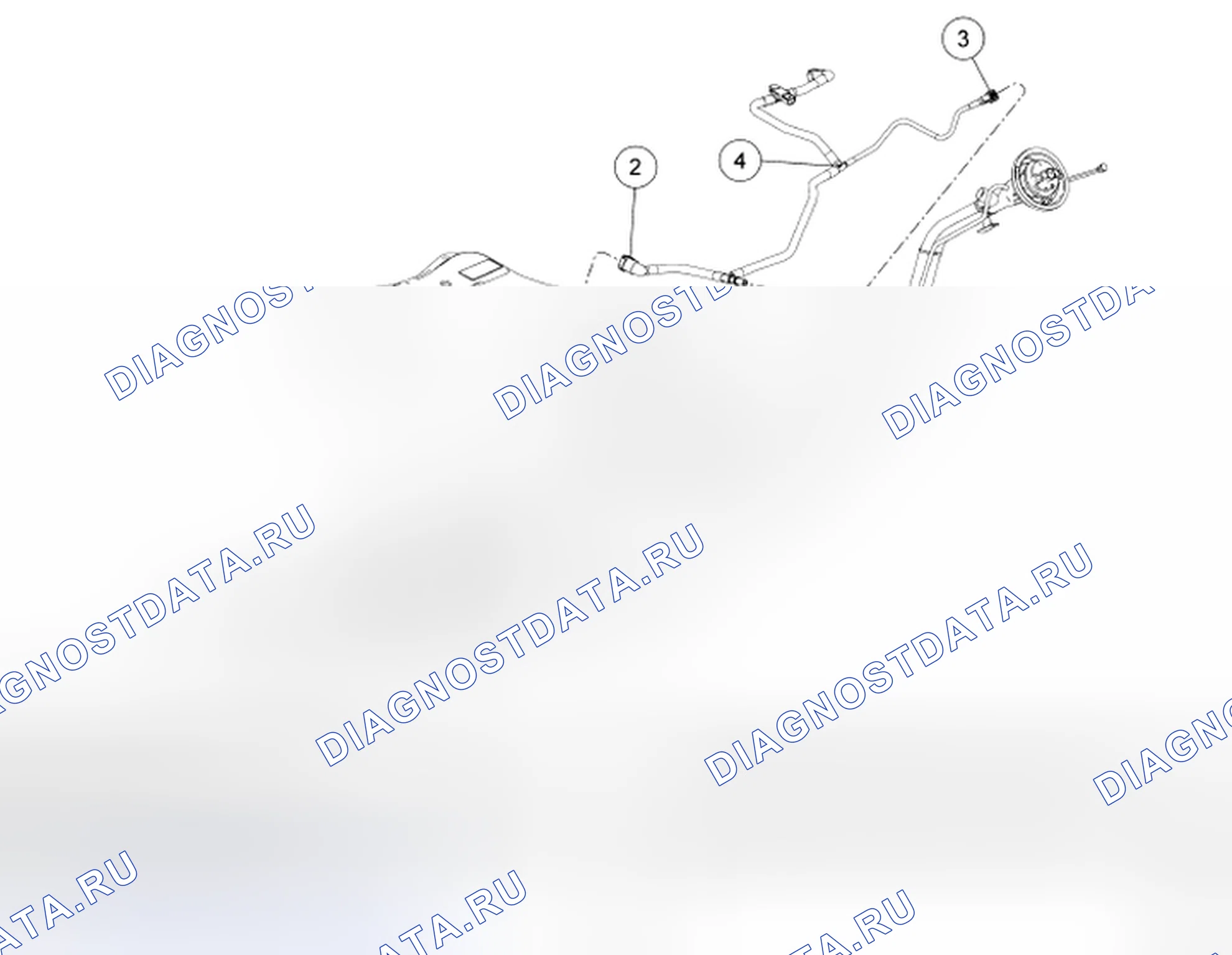 Рис. 10: Клапан сборки трубки контроля паров топлива. Hyundai Matrix I рестайлинг