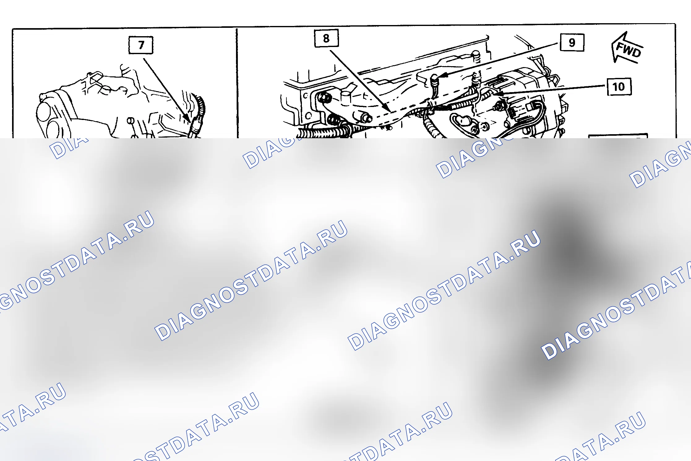 Рис. 41: Окно Eng. related Comp. location 2/2 - Actual View - P кузов. Chevrolet Celebrity I