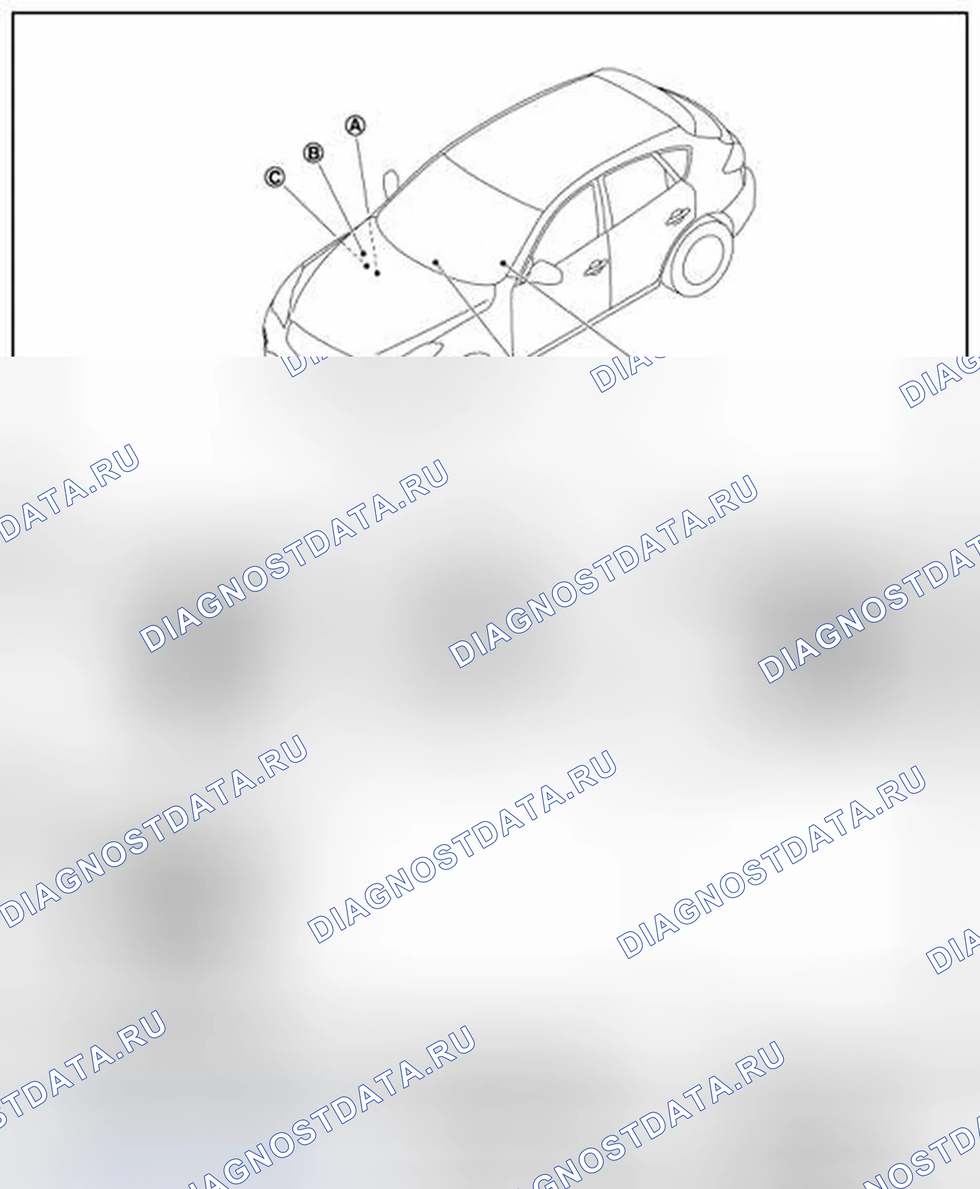 Рис. 4: Расположение компонентов. Infiniti QX50 I