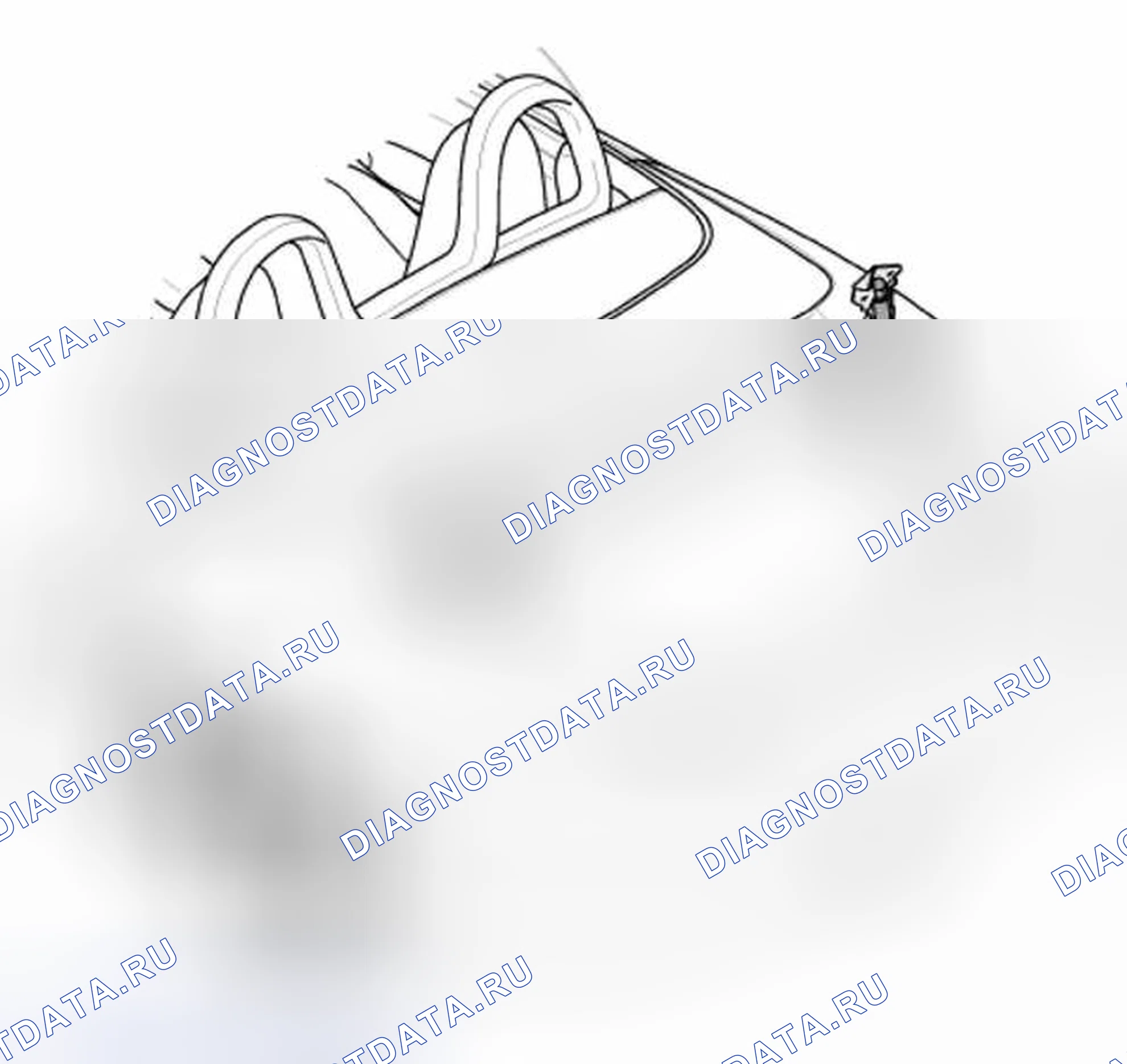 Рис. 95: Снятие и установка шарнира крышки. Porsche Boxster 986