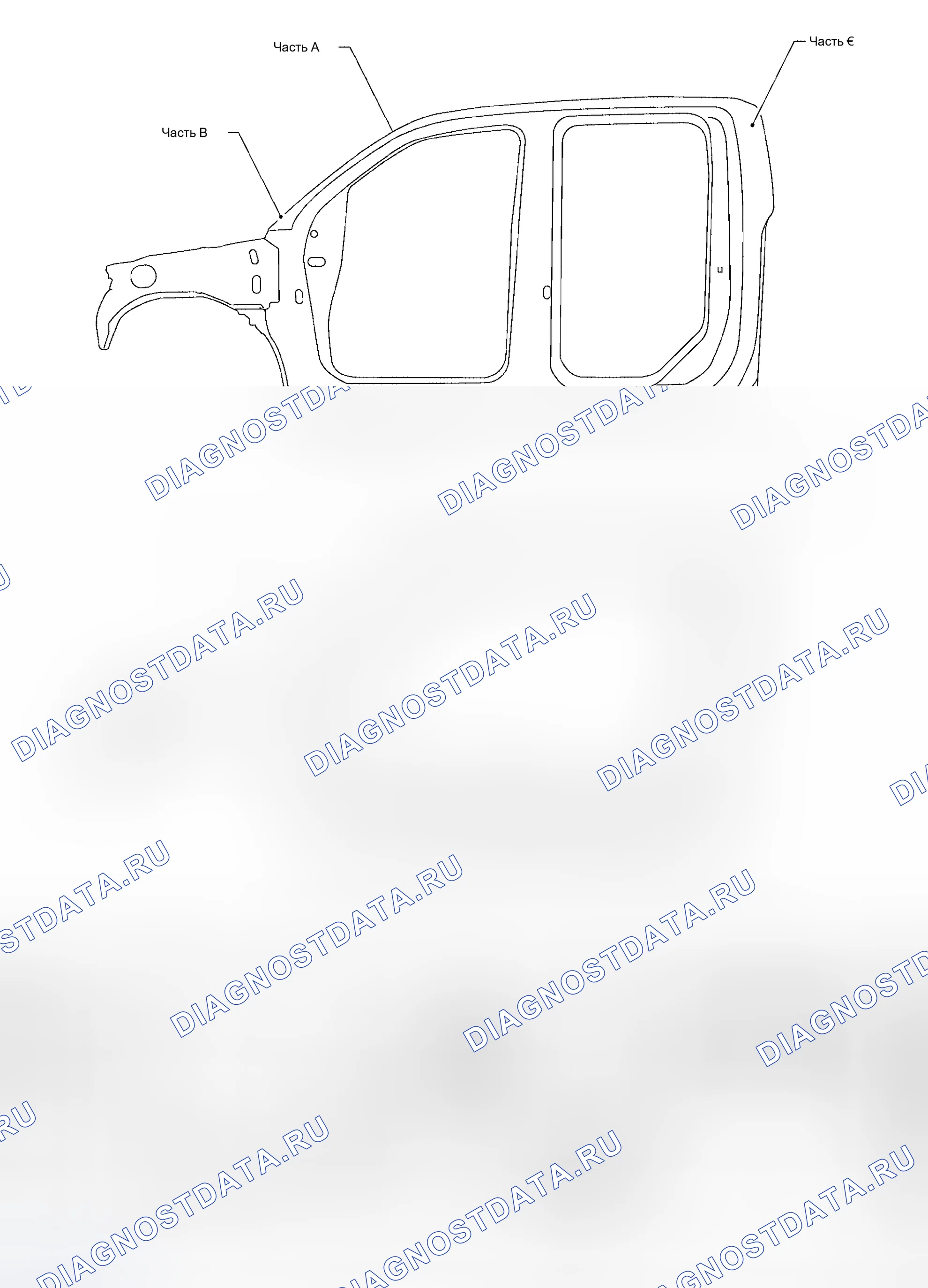 Рис. 7: ОТМЕТКИ ЦЕНТРА ТЕЛА. Honda Odyssey I