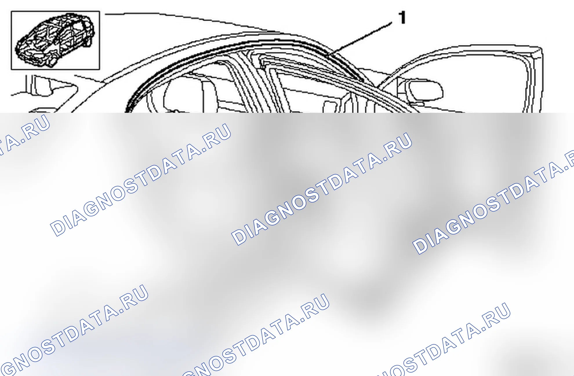 Замена декоративной планки для водосточного желобка (модель F 69). Opel Vectra C