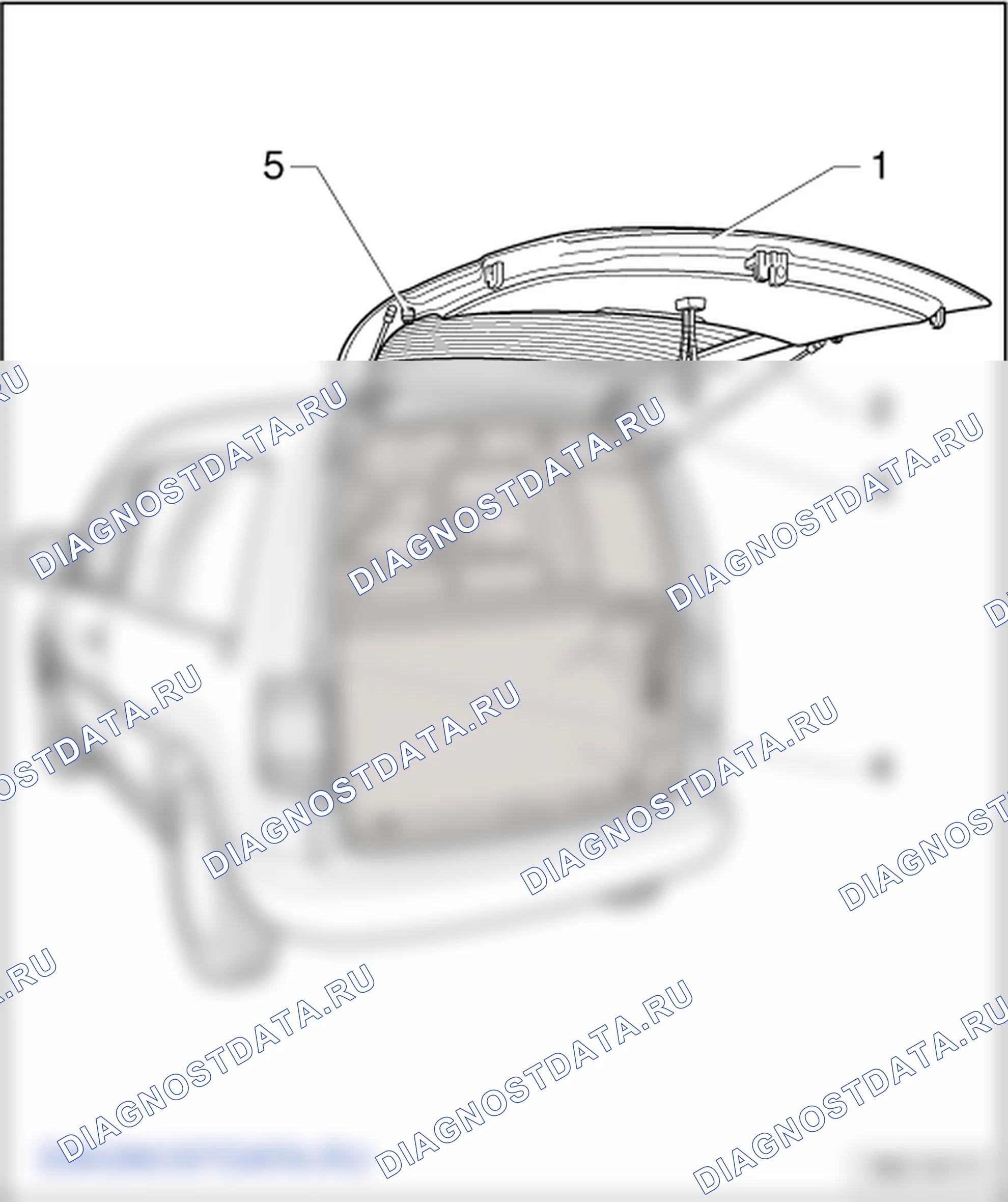 Дверь багажного отсека. Volkswagen Caddy Iii