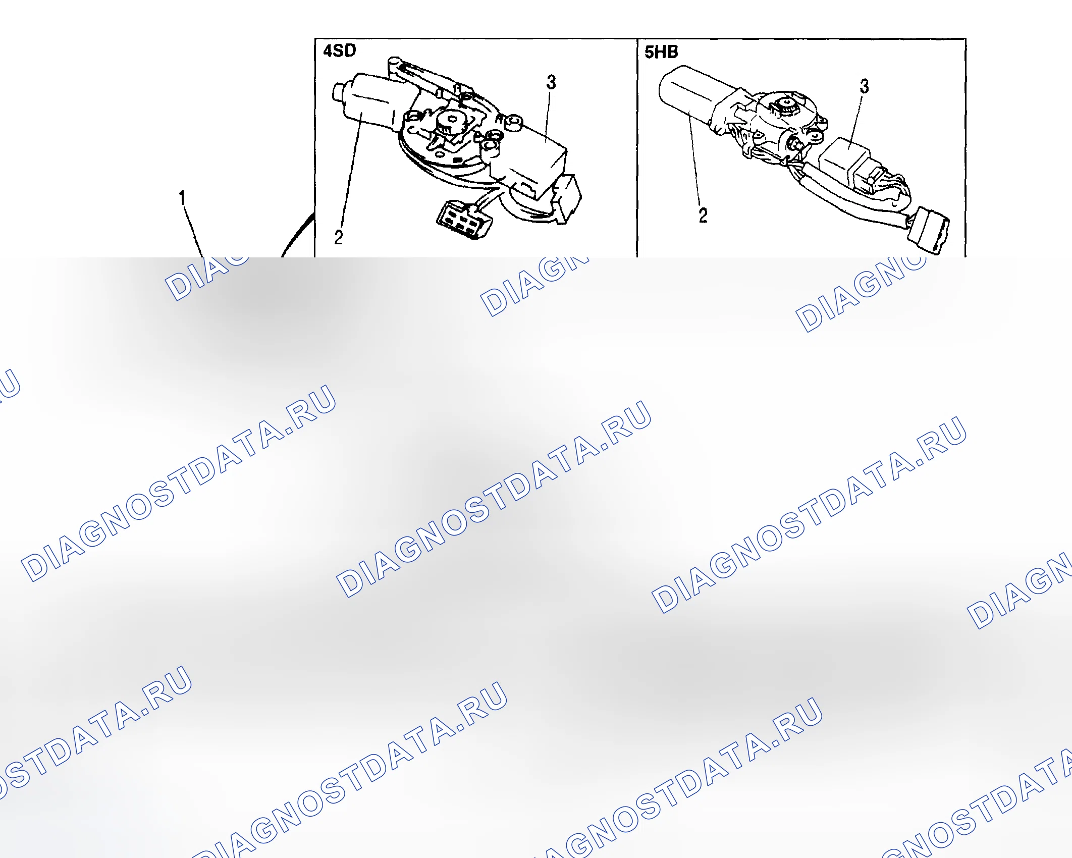 Рис. 1: ИНДЕКС МЕСТОПОЛОЖЕНИЯ. Mazda Protege BJ