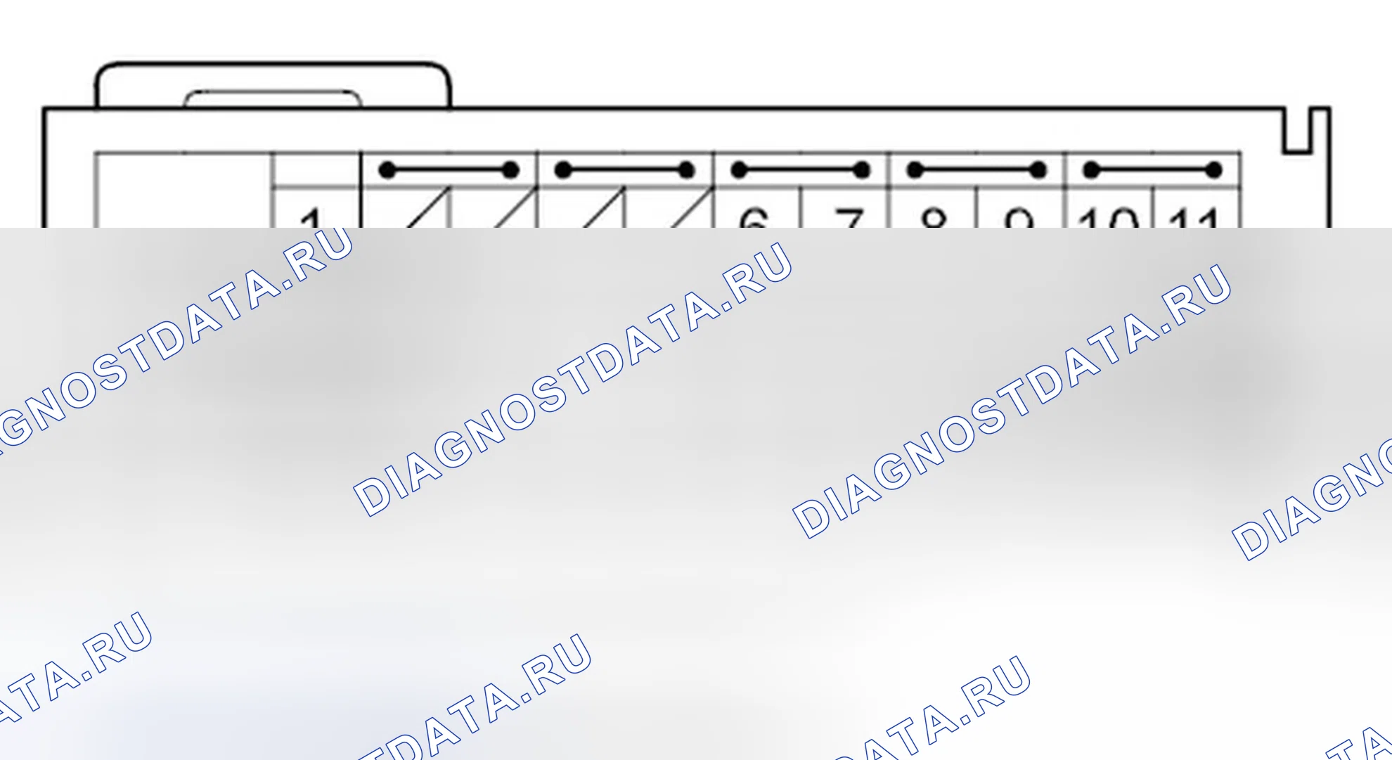 Рис. 5: Входы и выходы модуля SRS на разъеме B (39P). Honda Fit GE