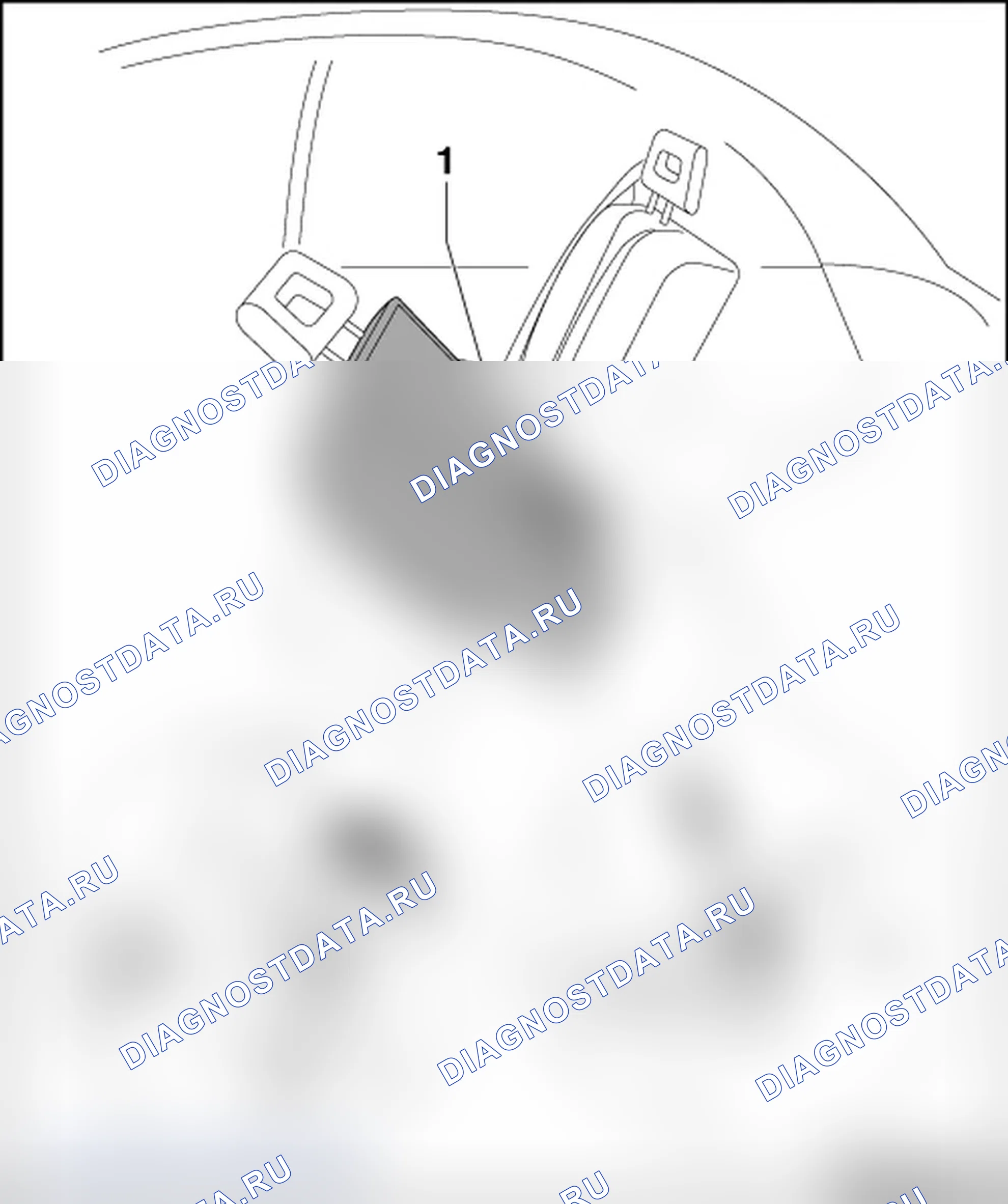 Рис. 74: СПИНКА ИЗ ДВУХ ЧАСТЕЙ. Volkswagen New Beetle A4 рестайлинг