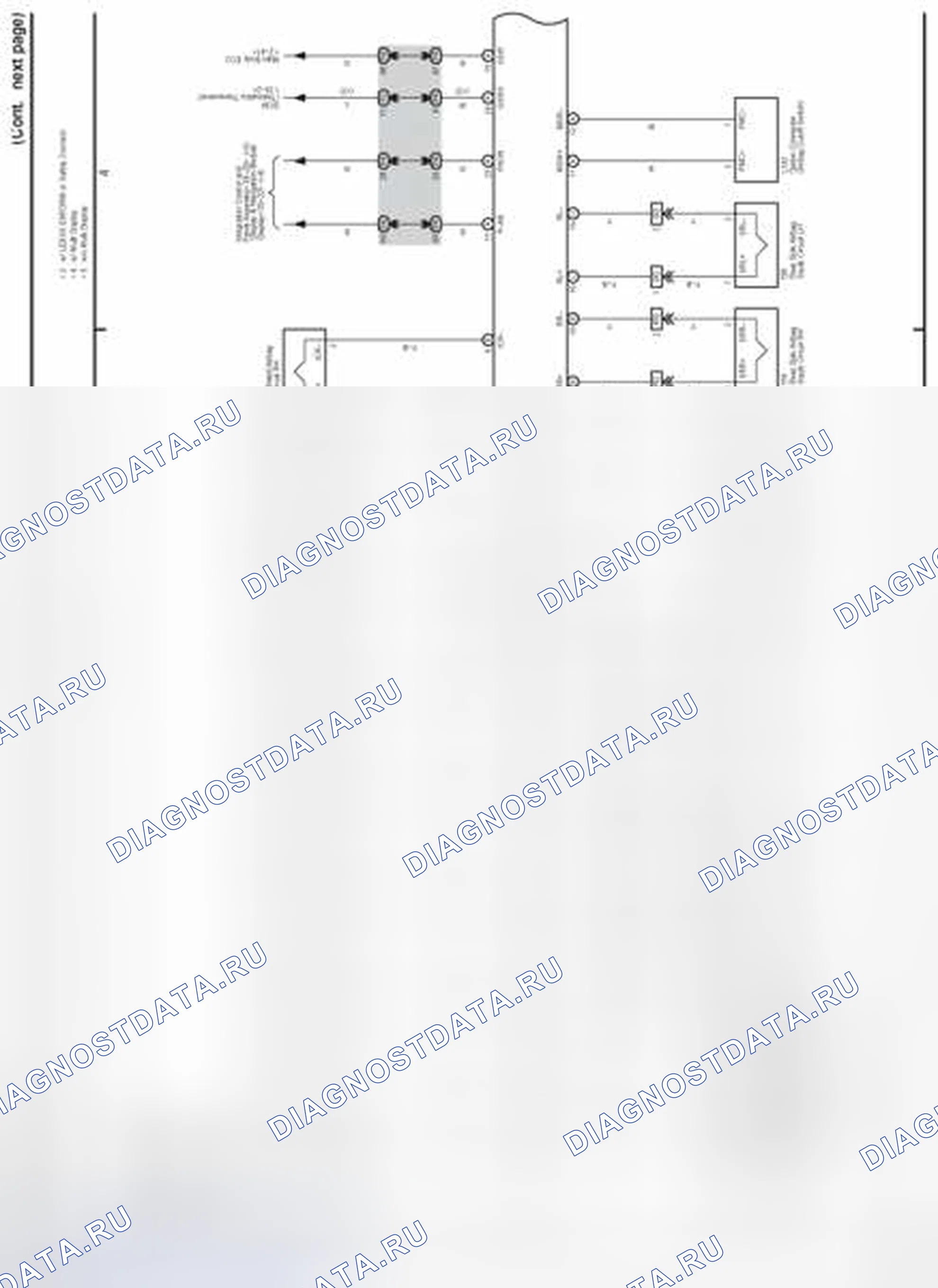 Рис. 190: Схема электропроводки SRS (1 из 3). Lexus LS IV
