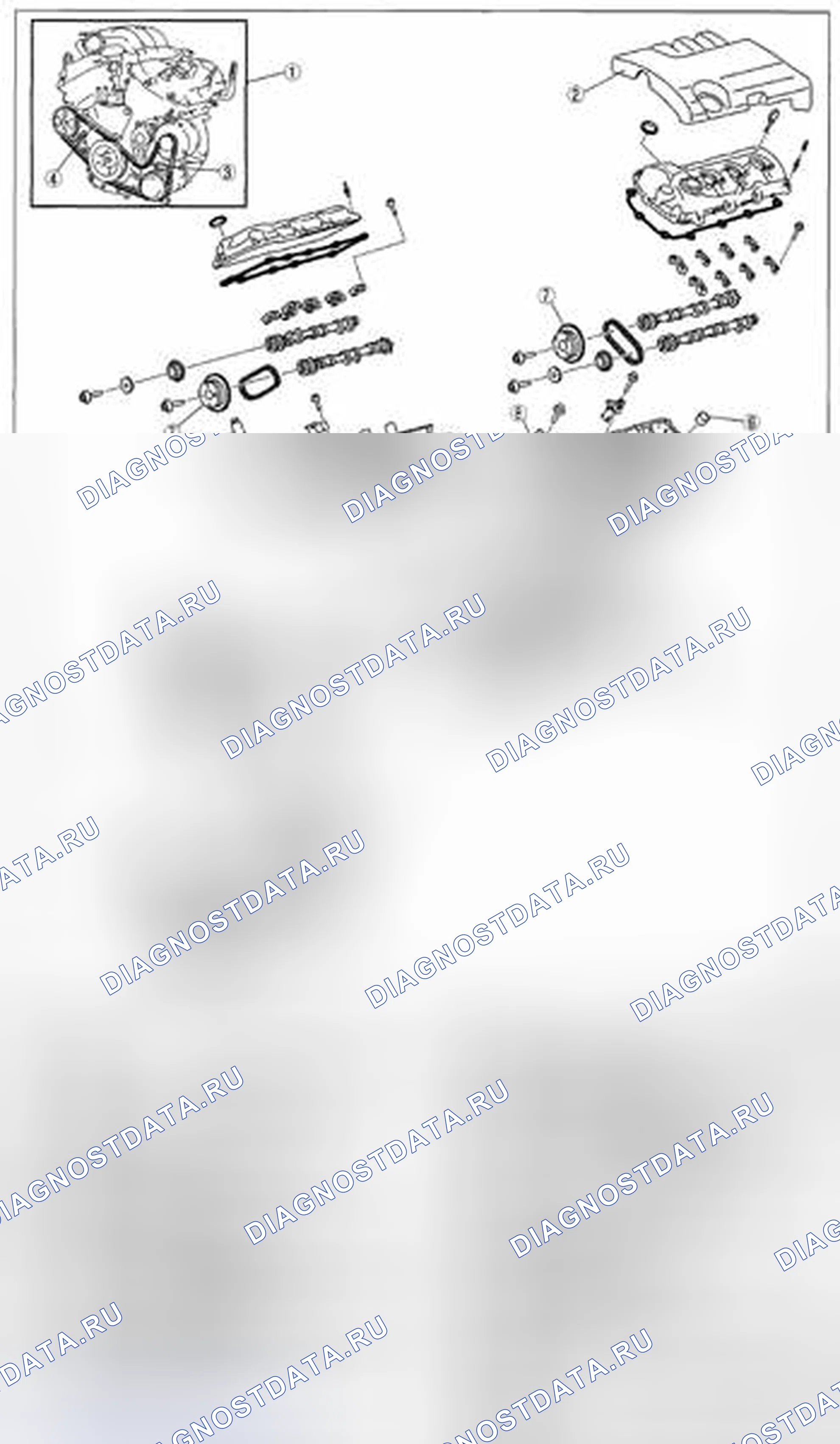 Рис. 1: ИНДЕКС РАСПОЛОЖЕНИЯ ДВИГАТЕЛЯ [Mzi-3.7]. Mazda CX-9 I рестайлинг
