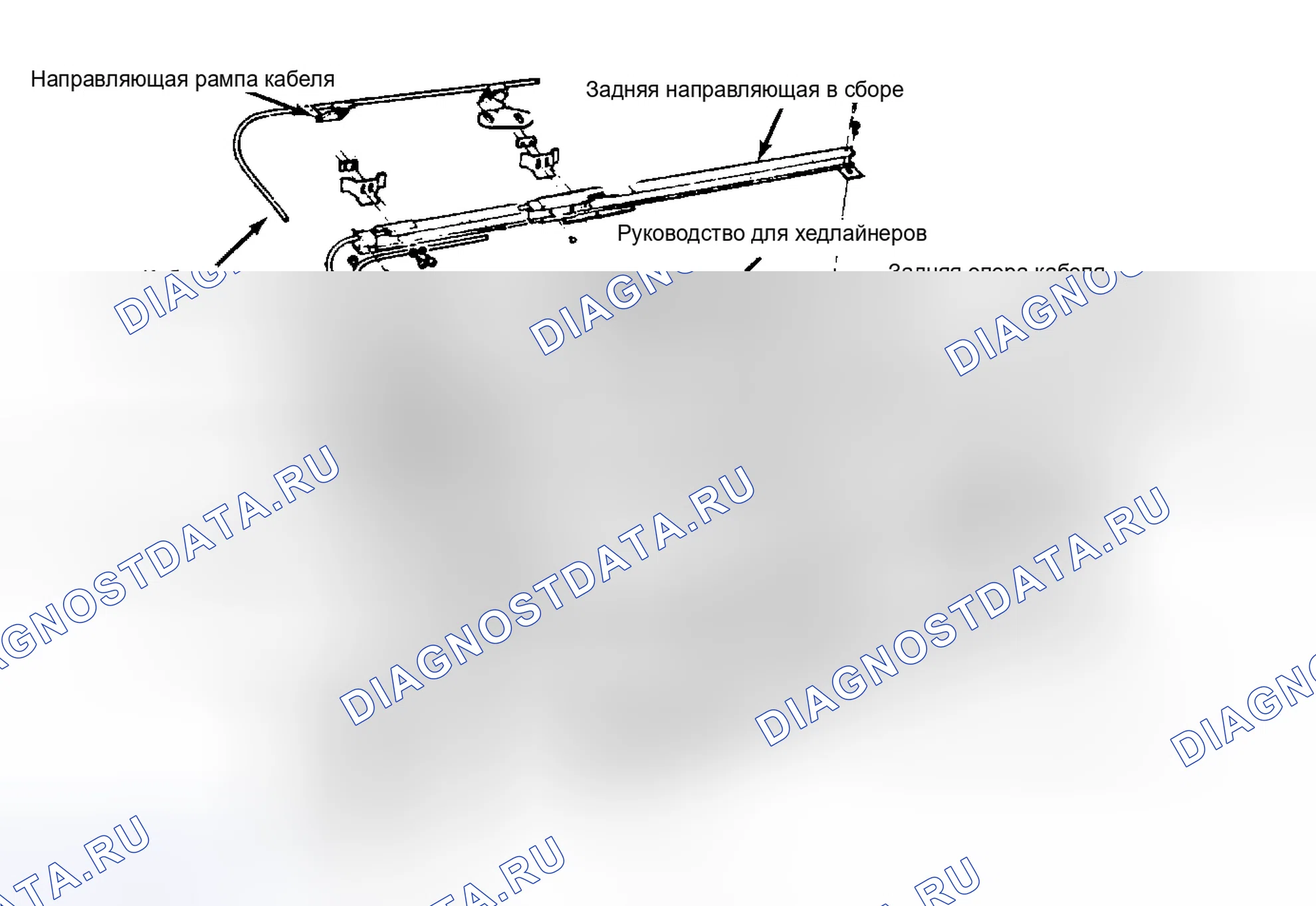Рис. 1: Покомпонентный вид корпуса крыши Солнца и Луны. Pontiac Grand Prix IV
