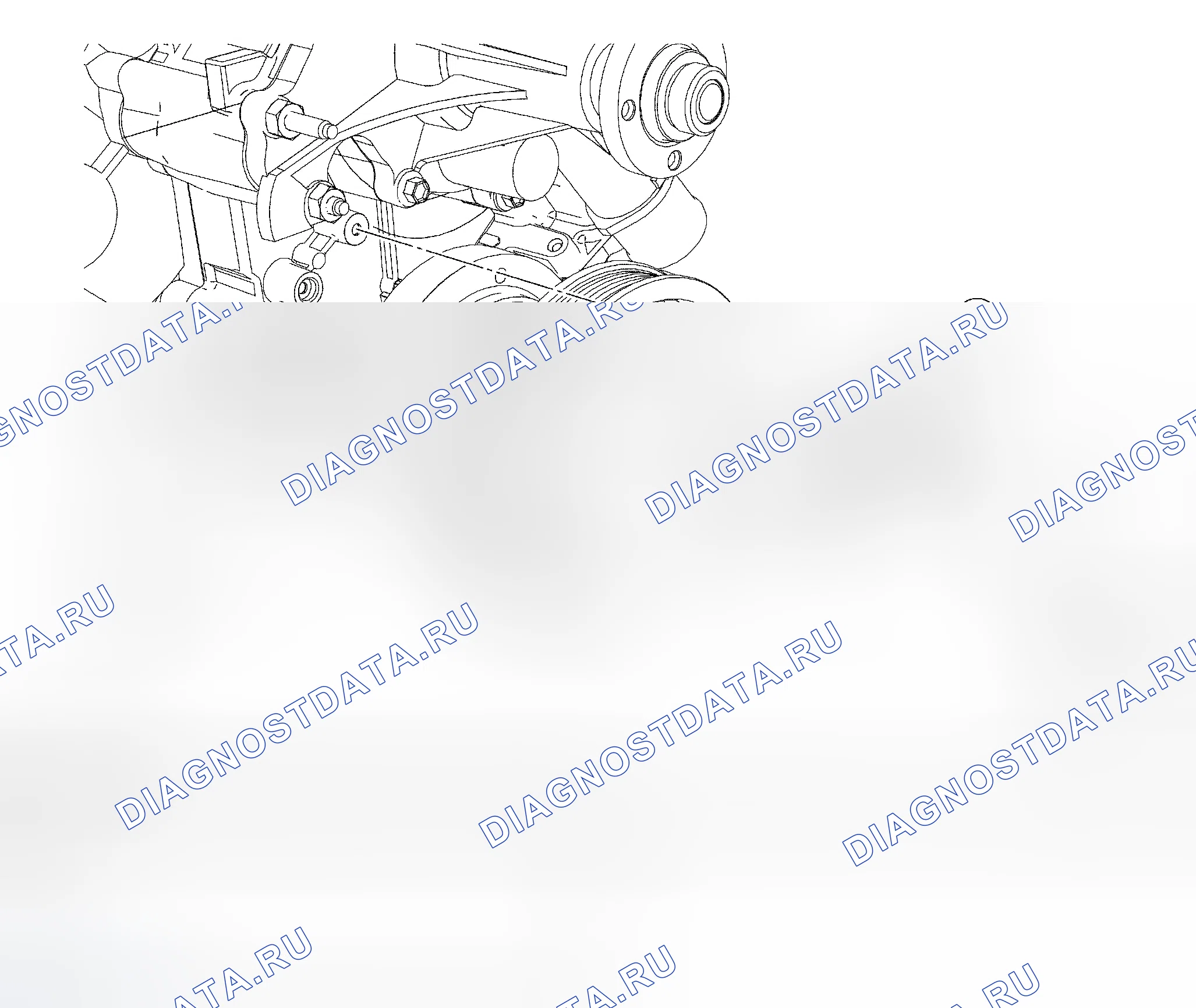 Рис. 75: Датчик положения коленчатого вала (положение коленвала) - 4.2L. Ford Pickup F350 Super Duty 