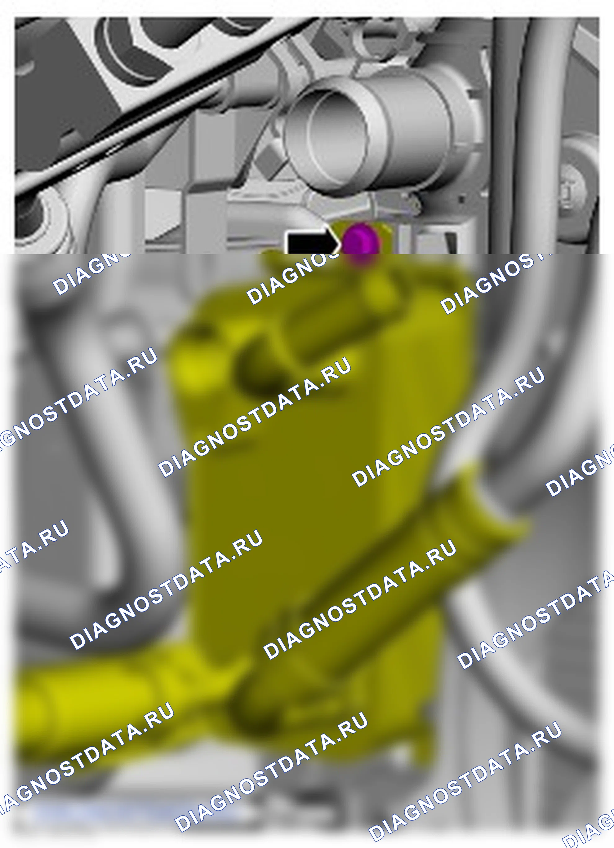Как снять и установить датчик диапазона коробки передач (TR). Ford S-MAX II