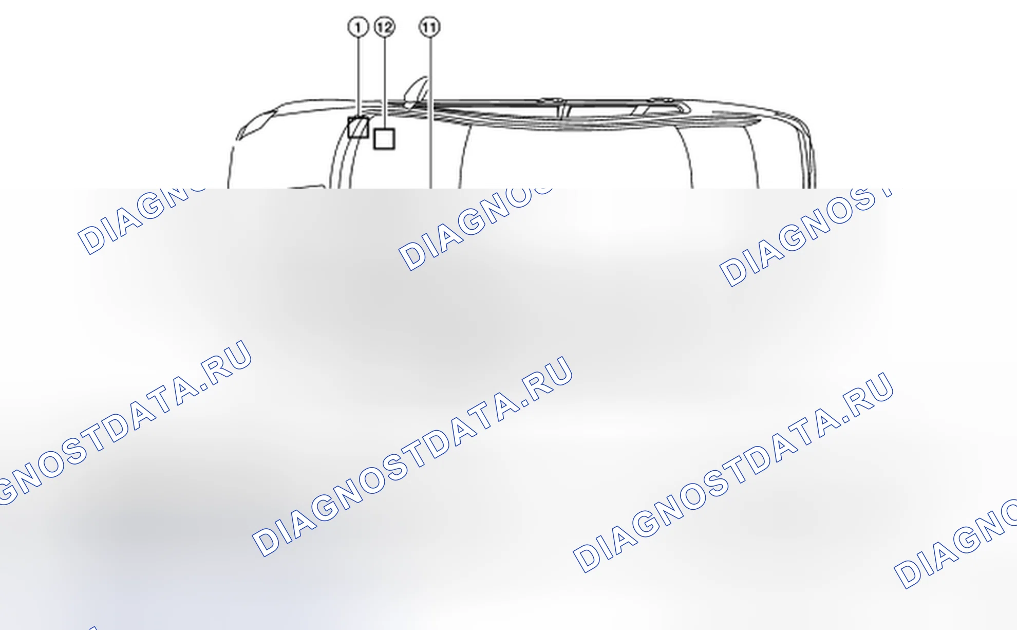 Рис. 13: Расположение компонентов. Nissan Sentra B16