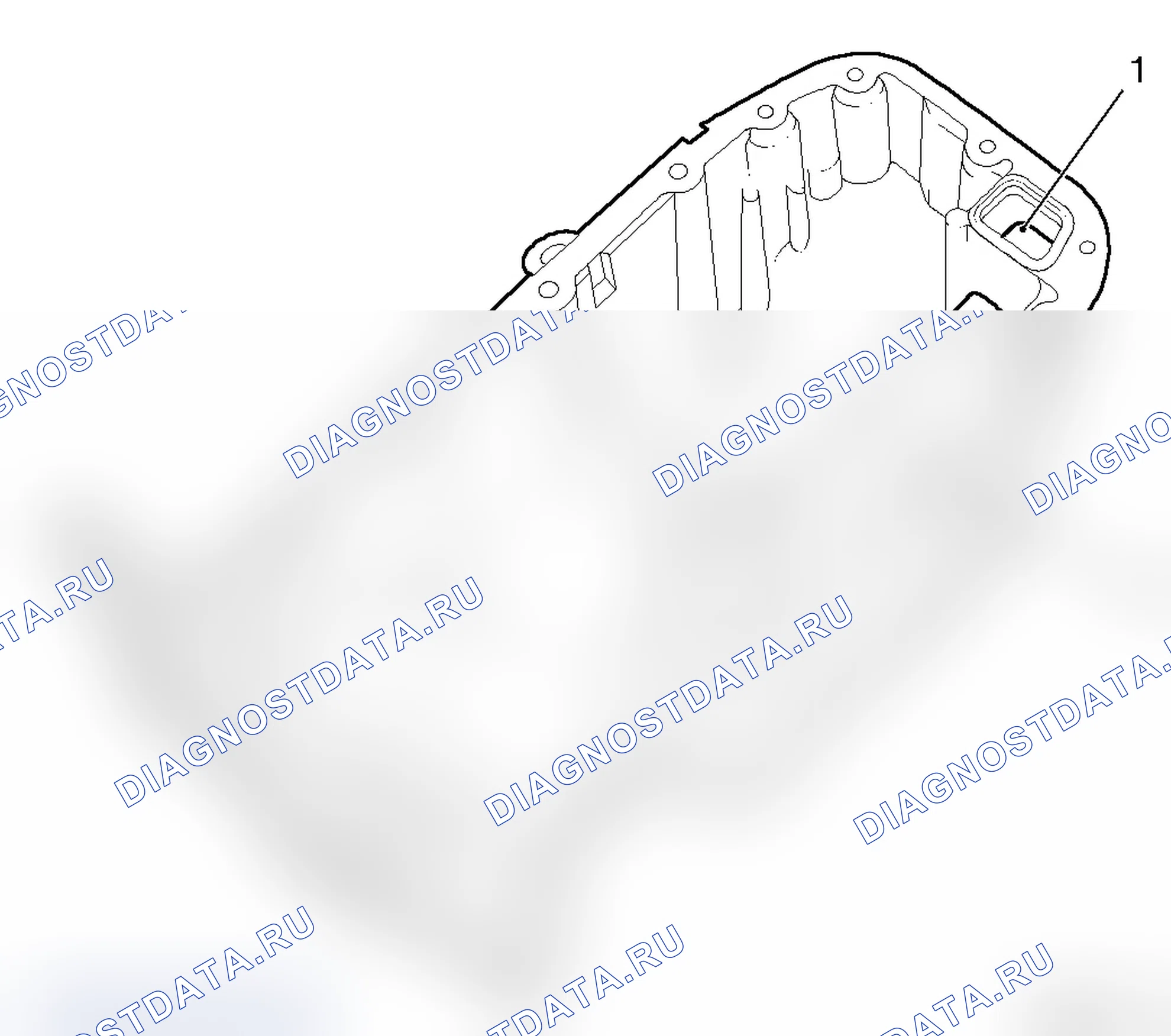 Масляный поддон - бензиновый двигатель Z 18 XER DOHC-I. Opel Zafira B