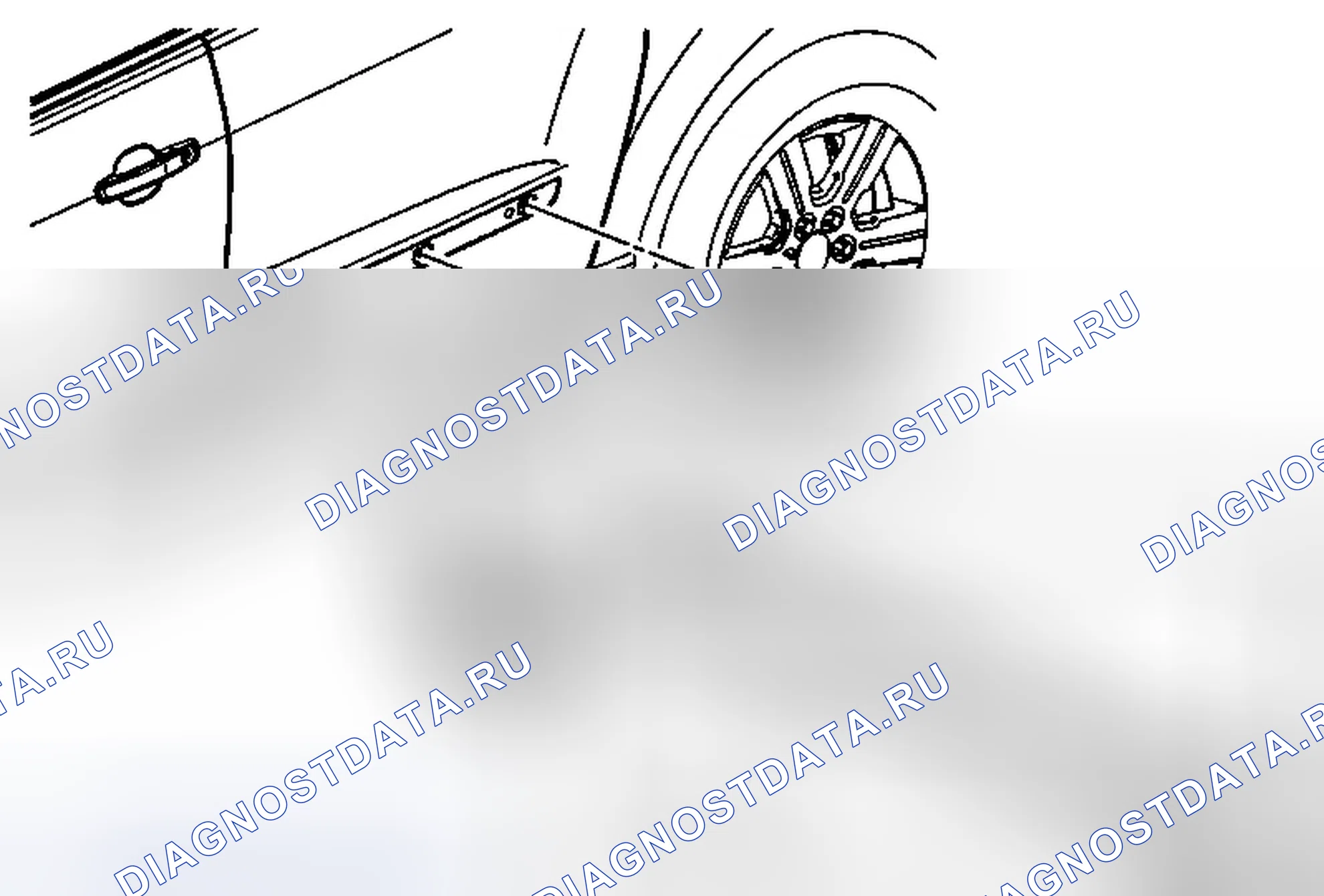 Рис. 54: Замена задней боковой двери (Acadia / Traverse). GMC Acadia I рестайлинг