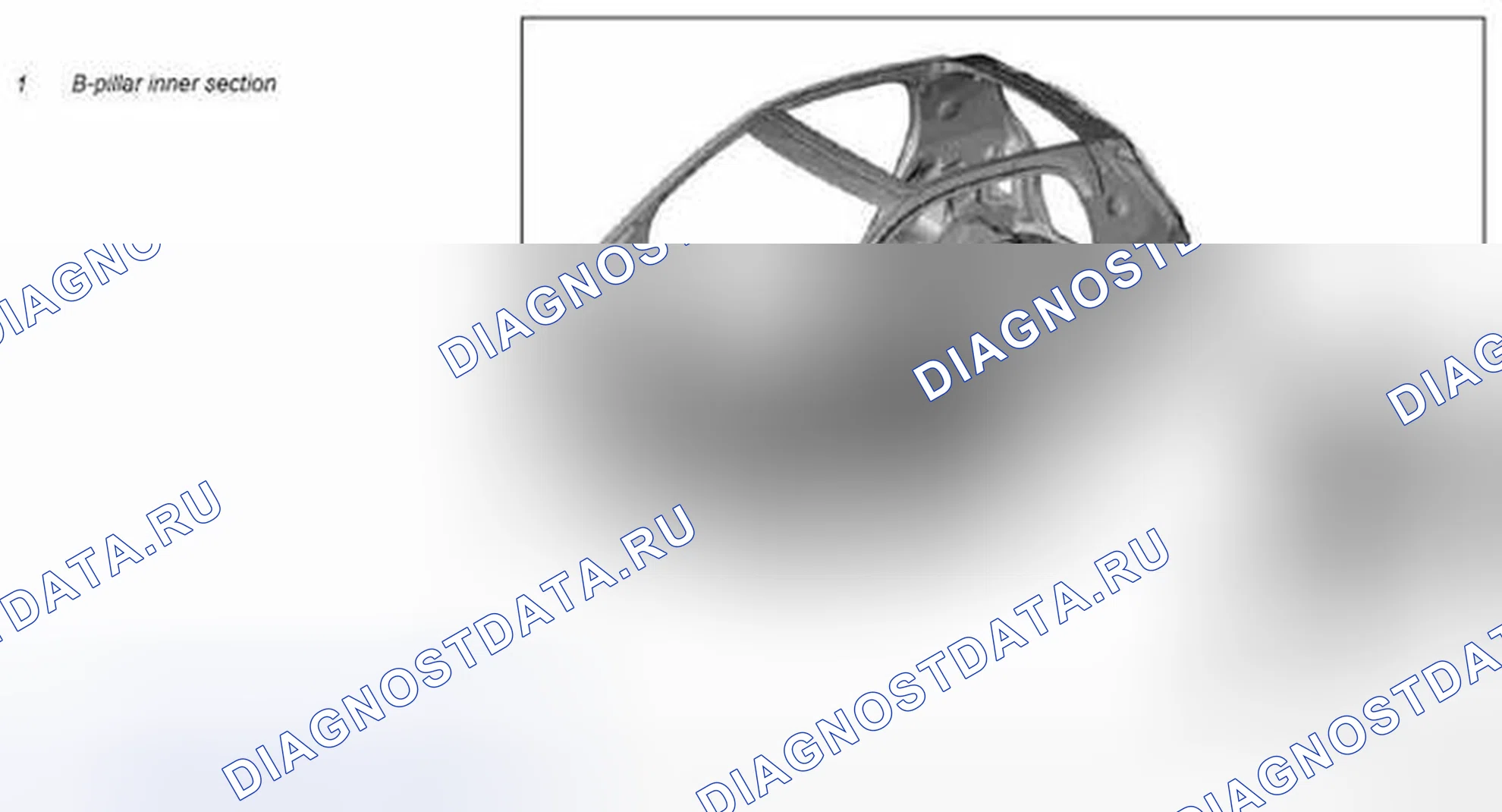 Рис. 179: Демонтаж / монтаж внутренней секции B-образной стойки - AR63.20-P-1355MCC. Kia Soul I