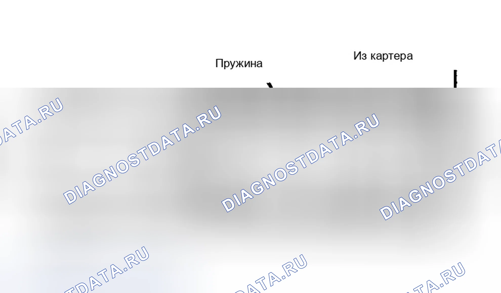 Рис. 40: Вид с местным разрезом клапана принудительная вентиляция картера (PCV) (принудительная вентиляция картера) (типовой). Dodge Diplomat I