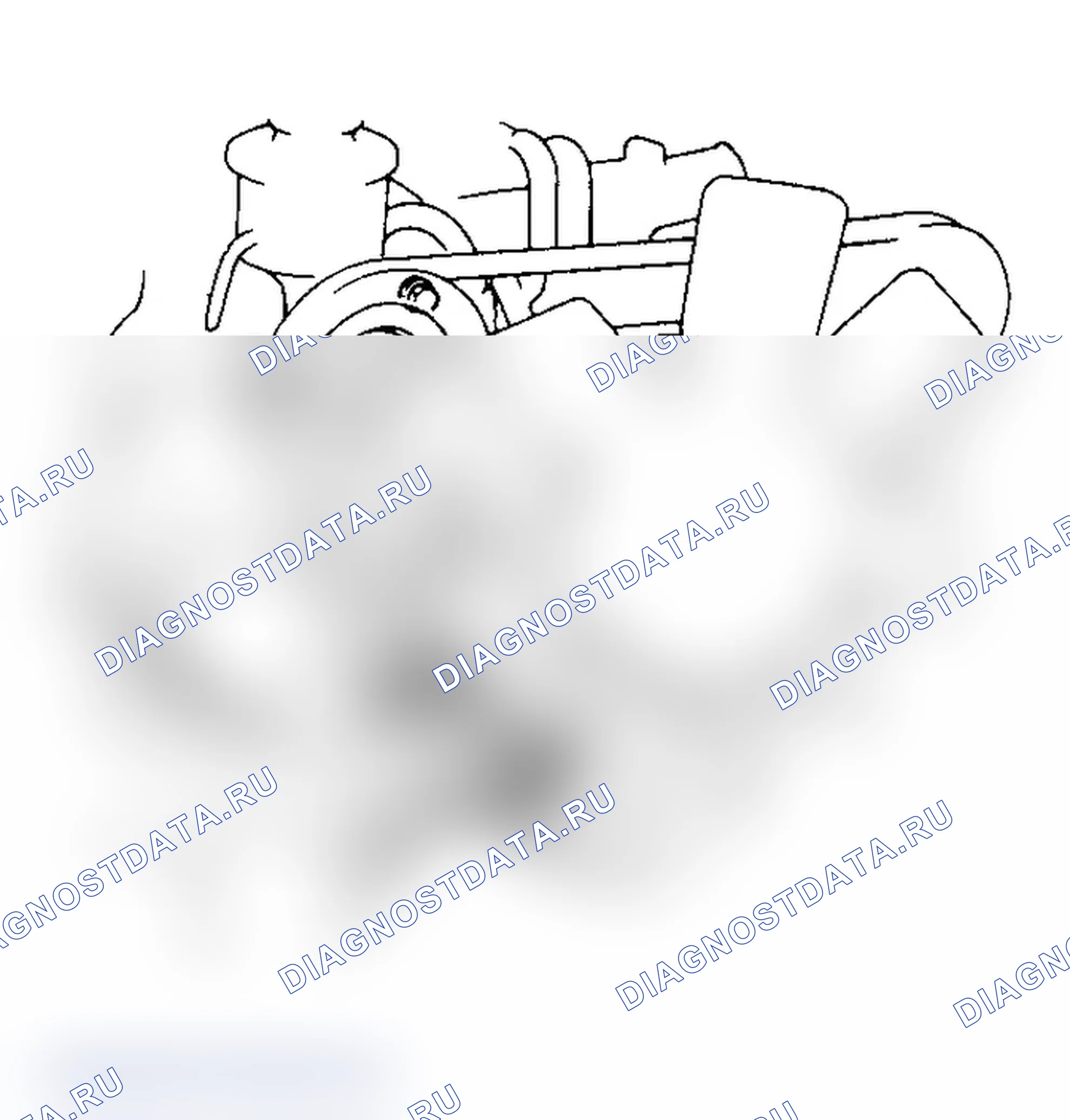 Рис. 16: ПРОКЛАДКА ПРИВОДНОГО РЕМНЯ (LAND CRUISER). Toyota Camry V30