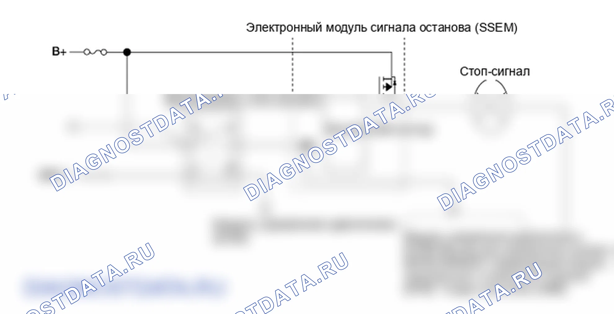 Электросхема системы: Выключатель стоп-сигнала. Hyundai i20 GB