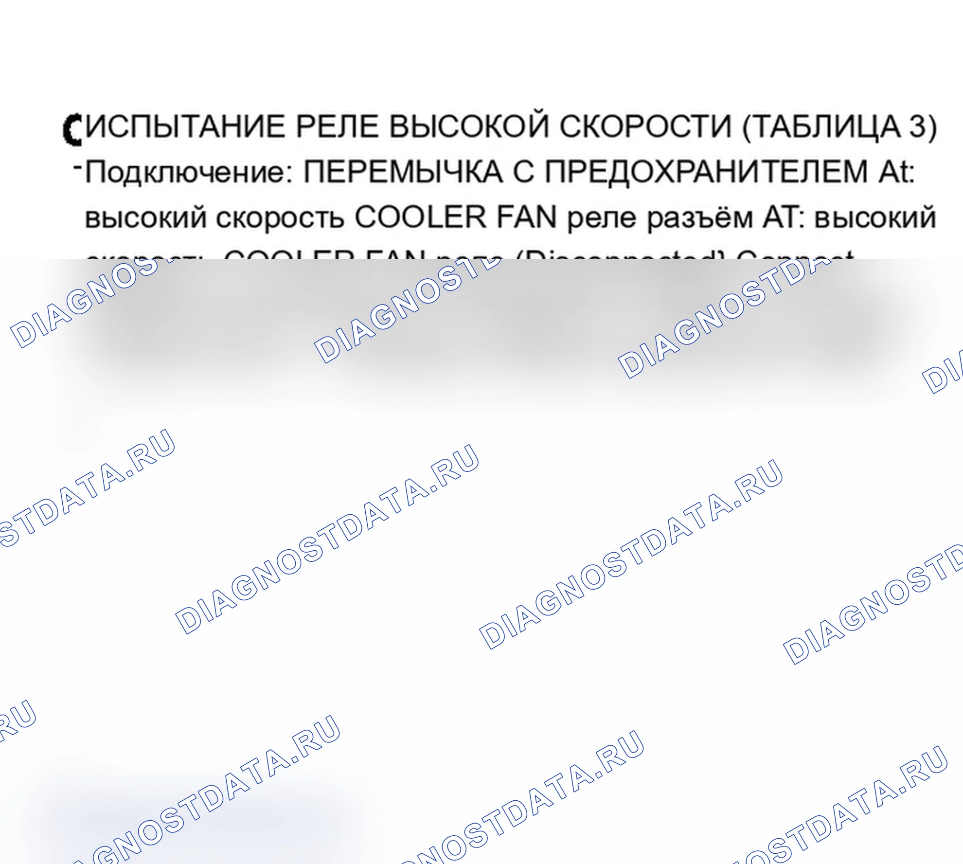 Рис. 17: C: Испытание реле высокой скорости (таблица 3). Buick Riviera VII