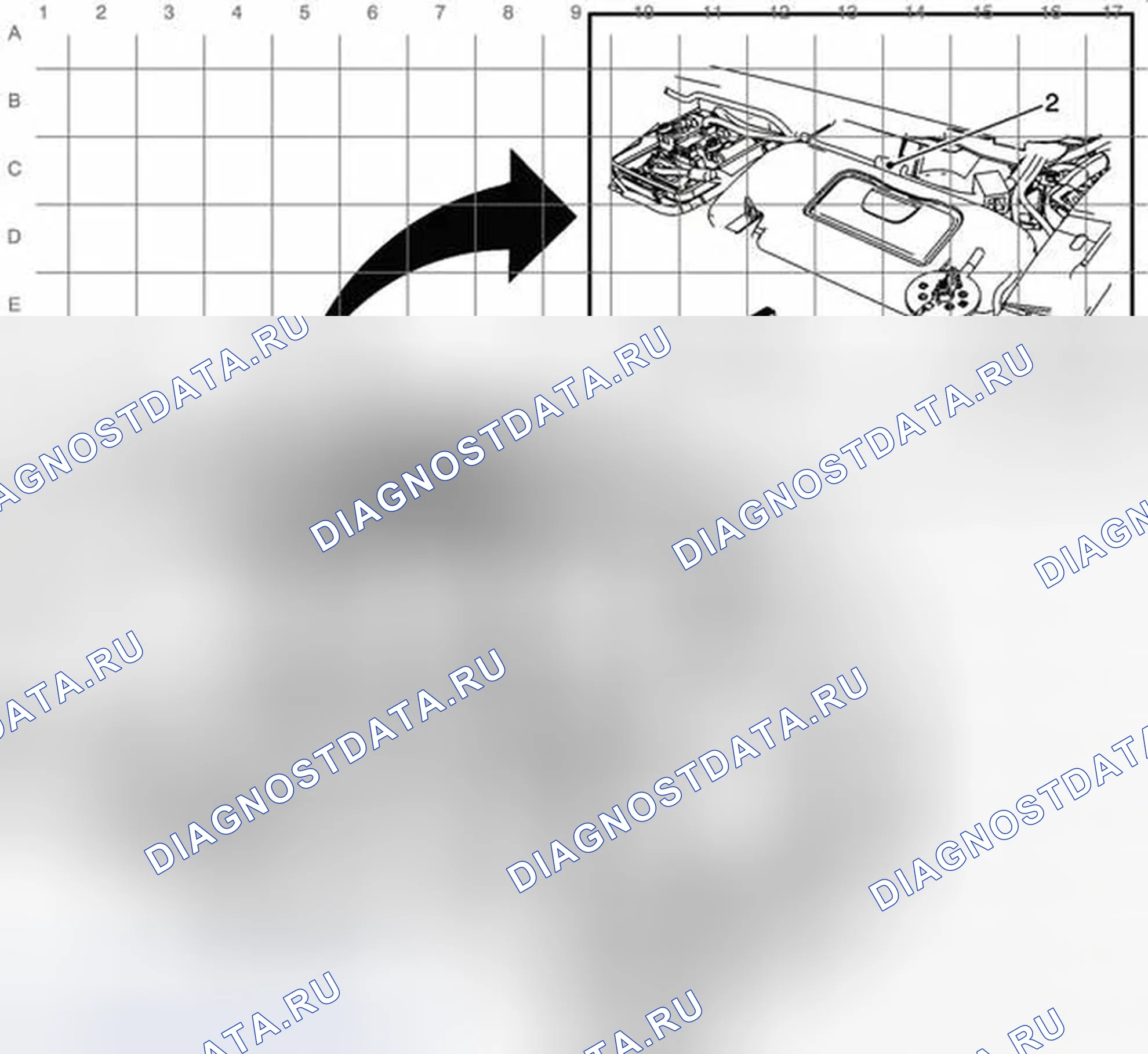 Рис. 29: Прокладка кабелей в верхней и верхней частях крыши. Chevrolet Captiva I рестайлинг