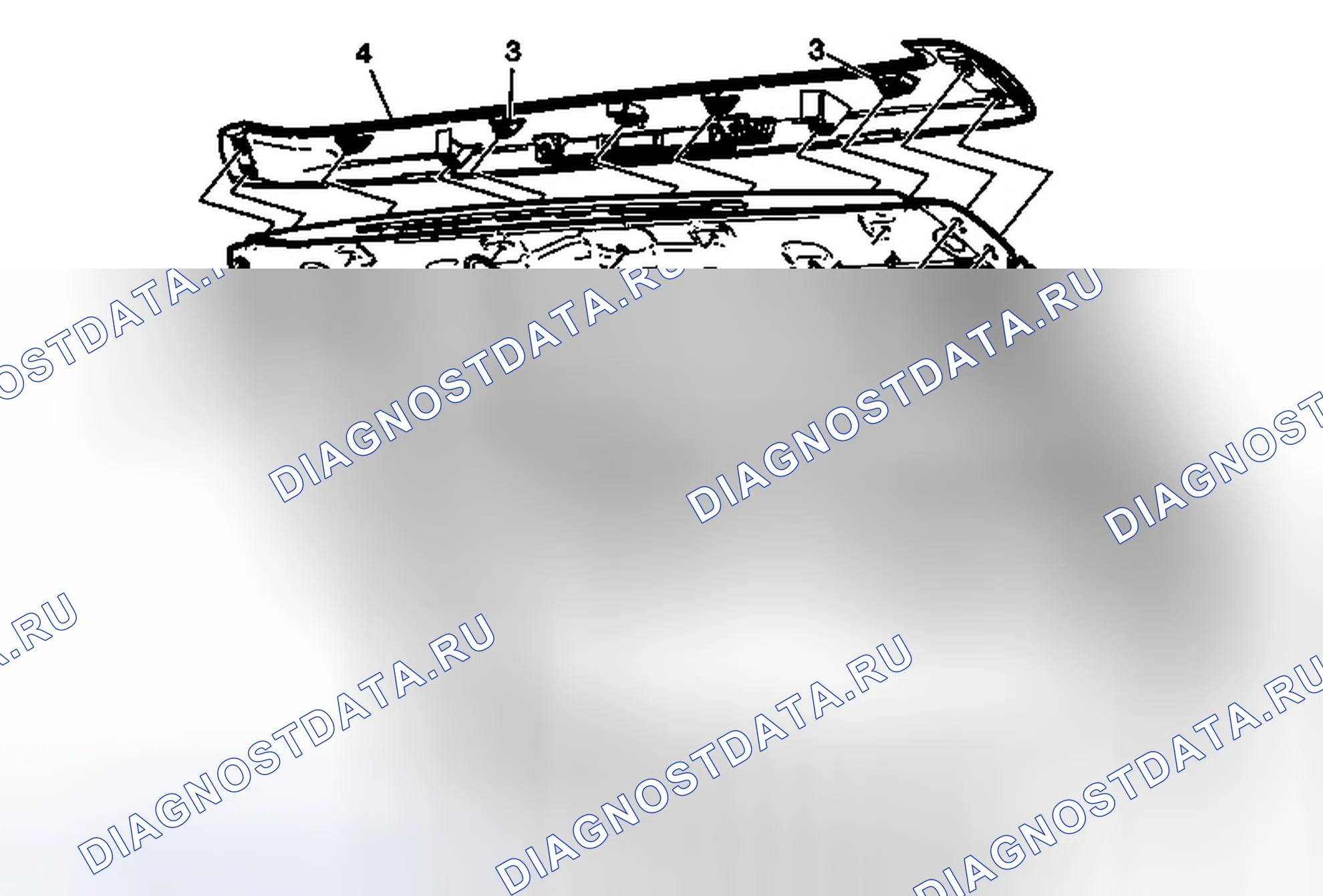 Рис. 28: Замена заднего спойлера (равноденствие). Chevrolet Equinox II