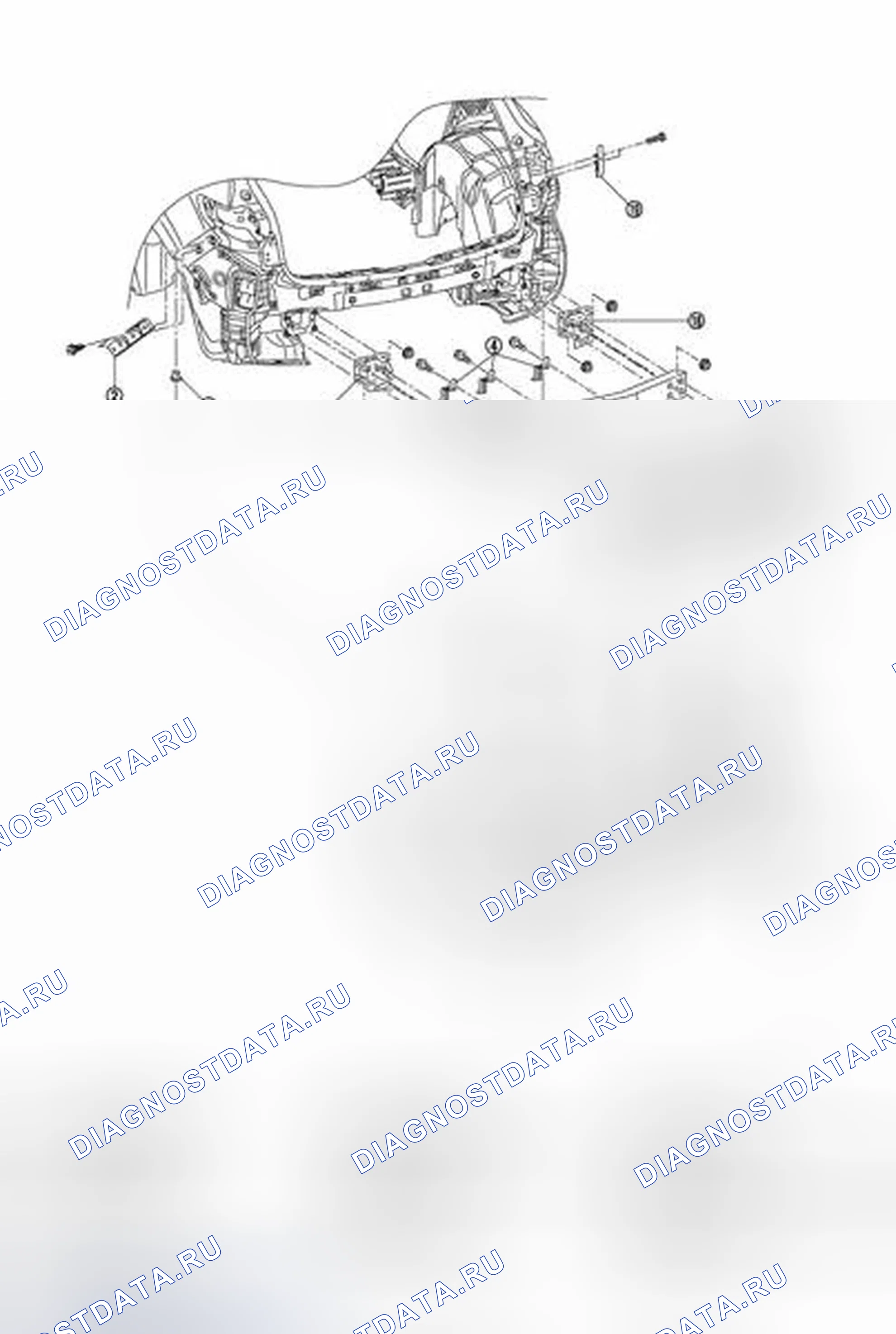 Рис. 11: Разнесенный вид. Infiniti FX35 II рестайлинг