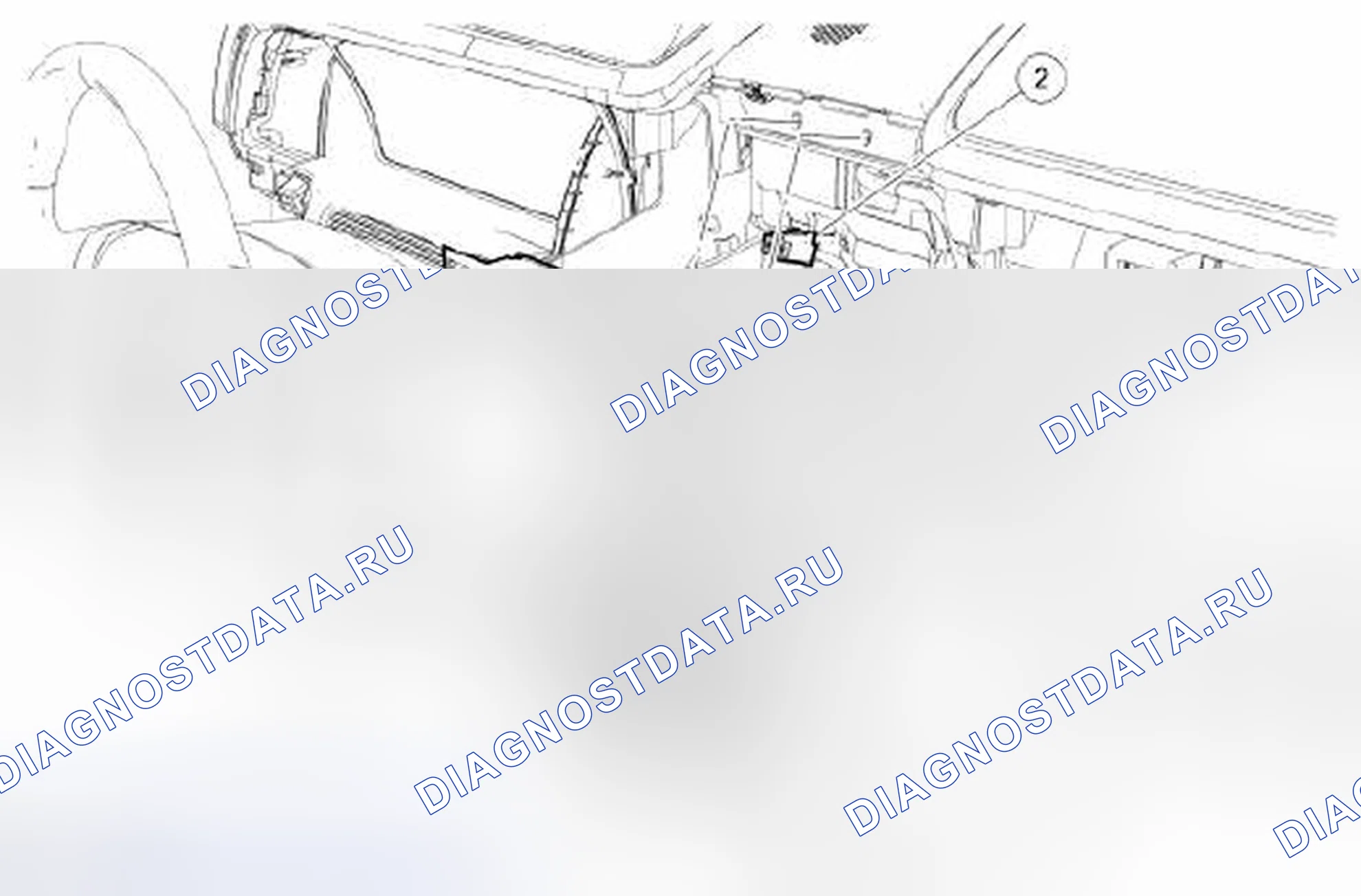 Рис. 92: Интерфейсный модуль переднего дисплея (FDIM) - с навигацией. Hyundai ix55 I