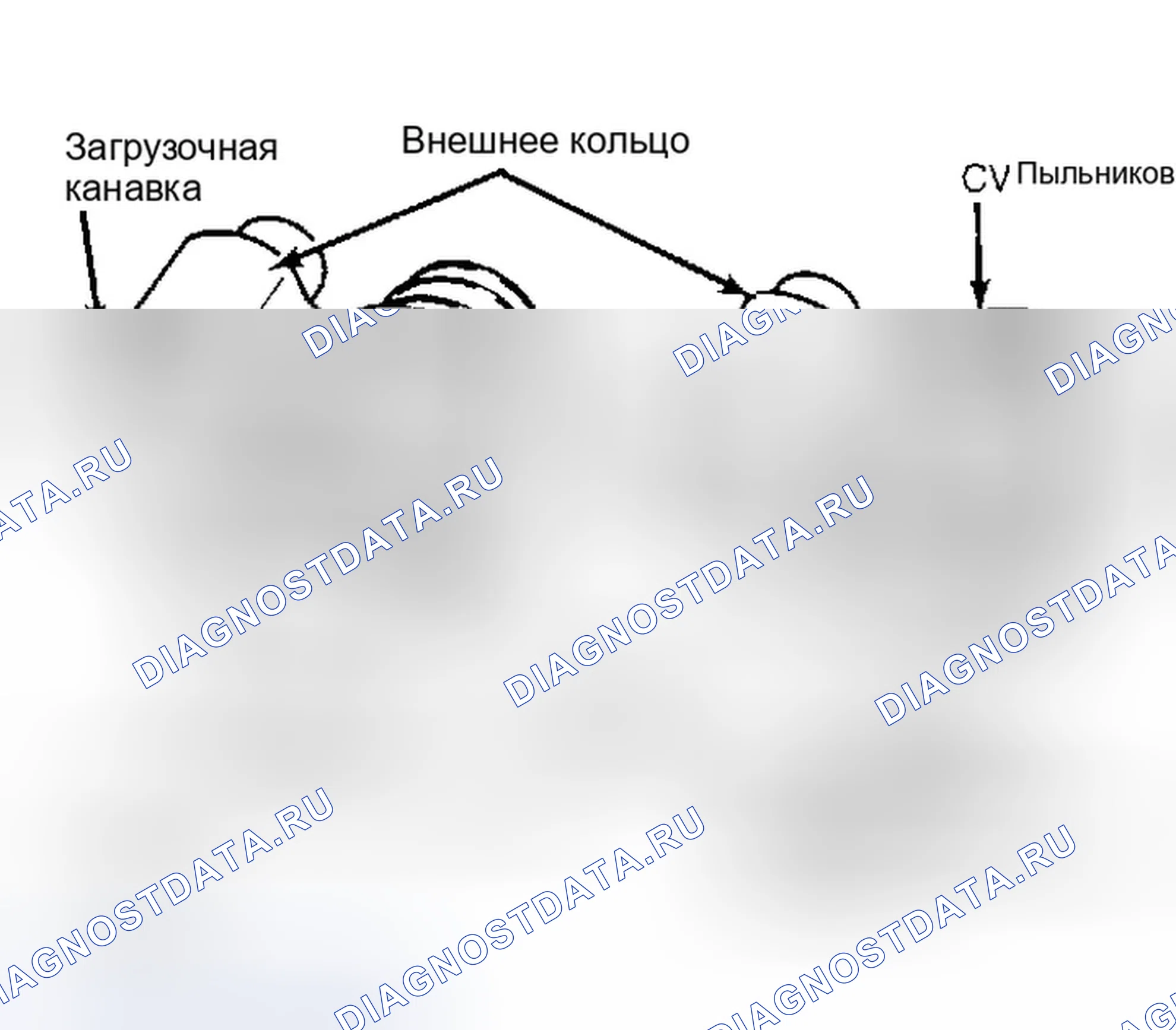 Рис. 10: Разборка (Continental, Escort, Sable, Taurus и Tracer - Plunge ШРУС). Ford Escort V рестайлинг