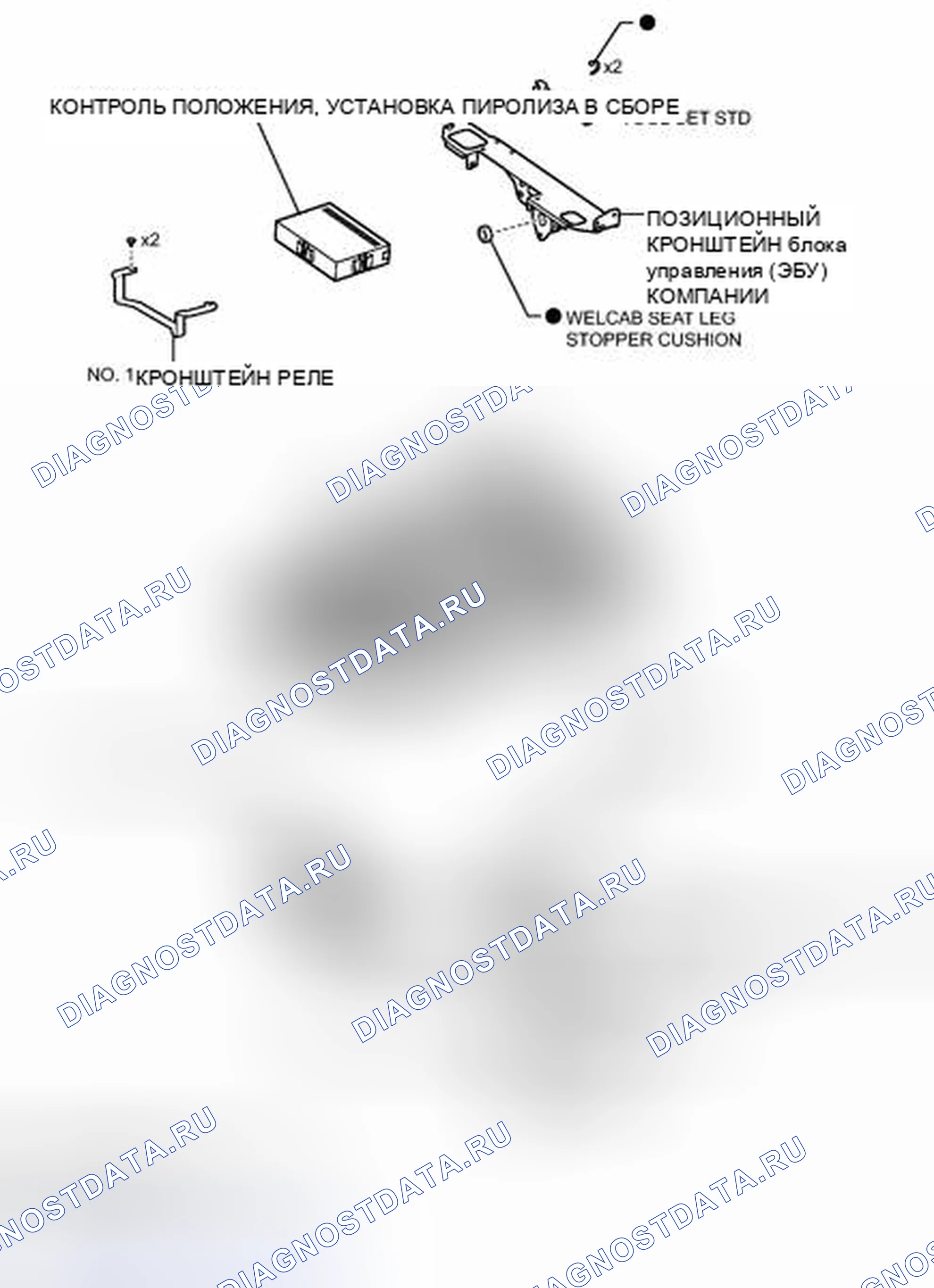 Рис. 725: ИЛЛЮСТРАЦИЯ. Toyota Sienna III