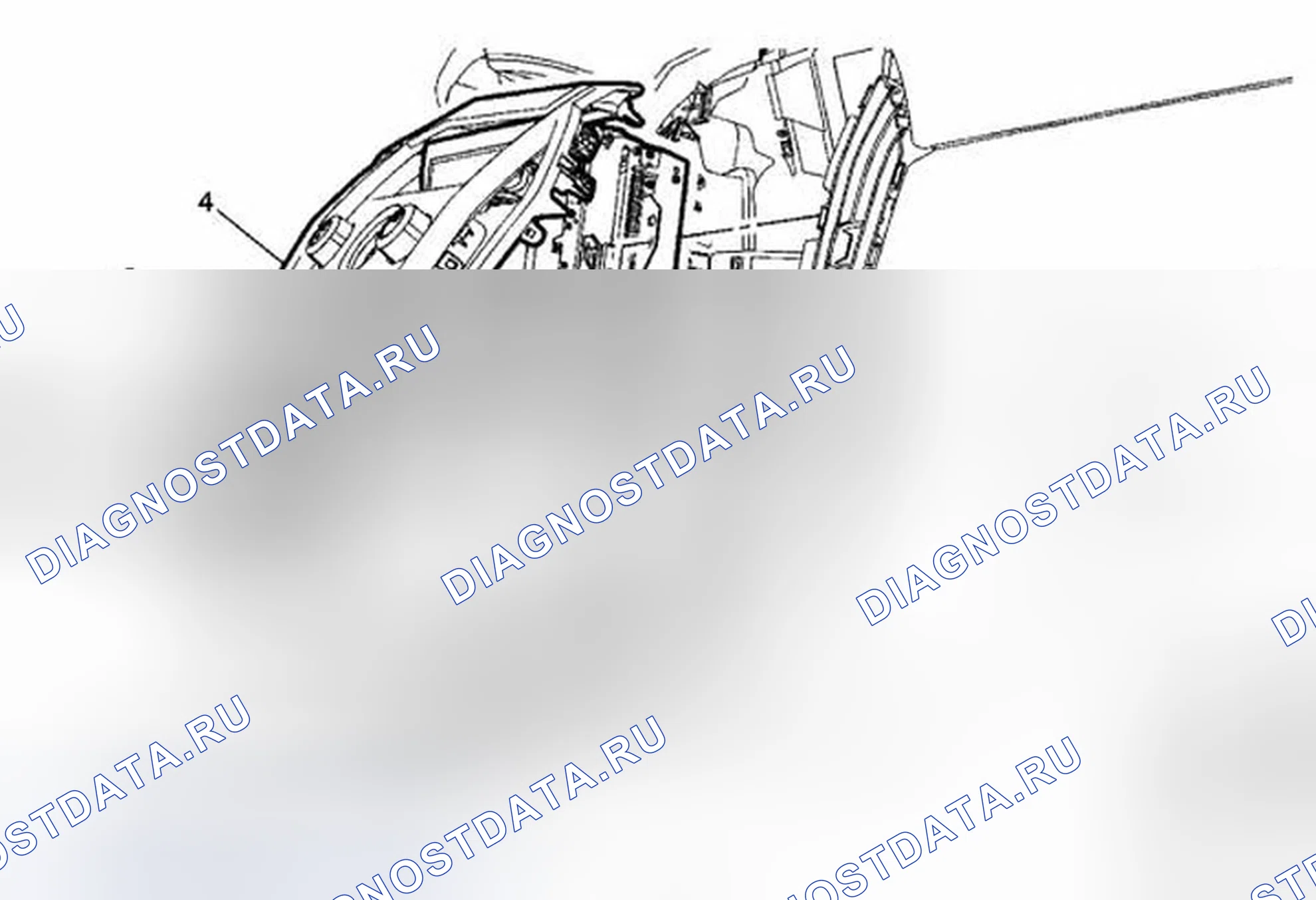 Рис. 29: Замена узла радиоуправления. Cadillac SRX II