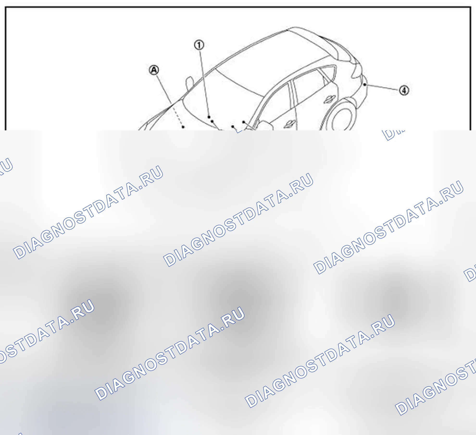Рис. 9: Расположение компонентов. Infiniti QX50 I