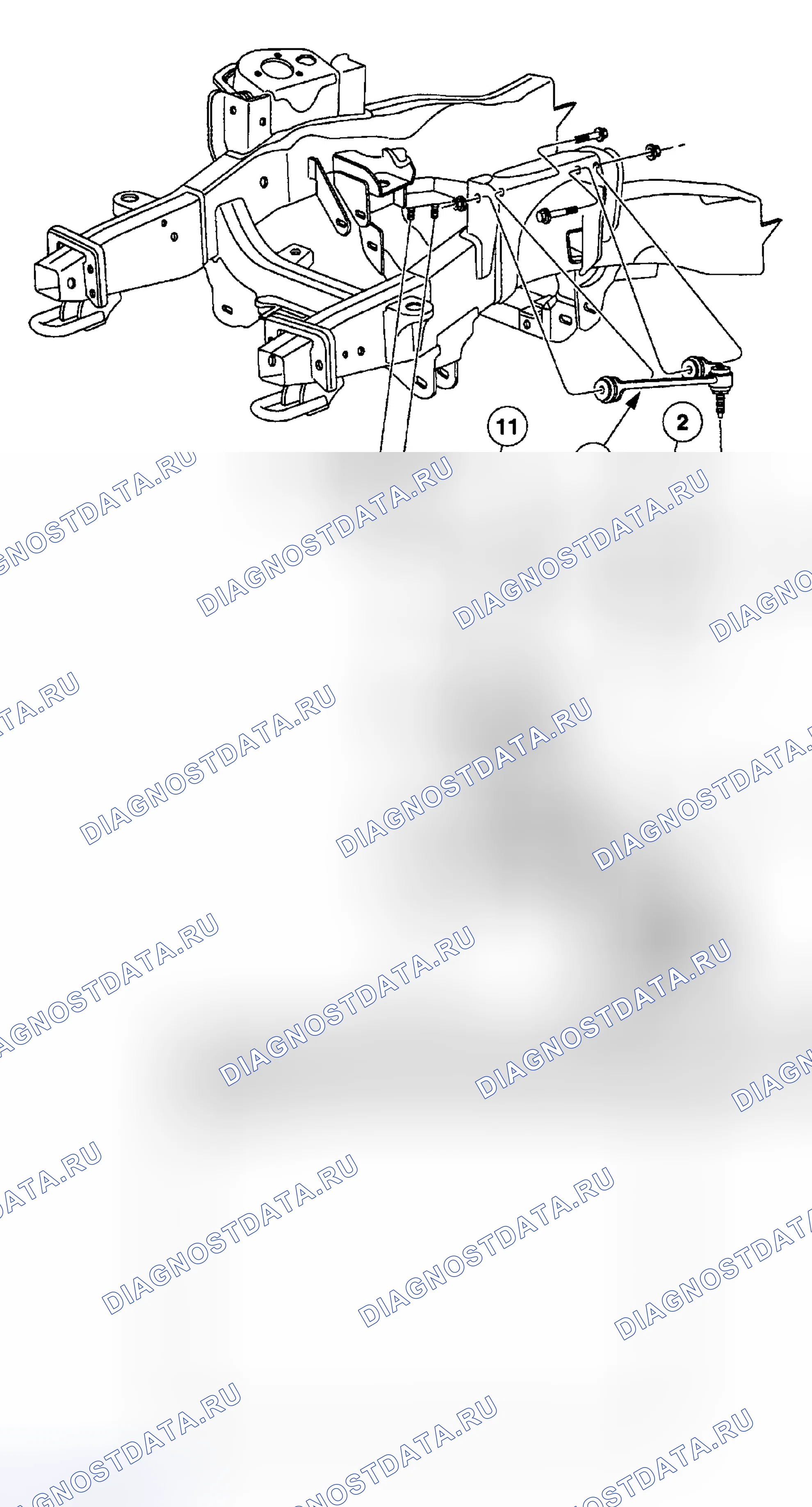 Рис. 1: ОПИСАНИЕ передней подвески. Hyundai Lantra I