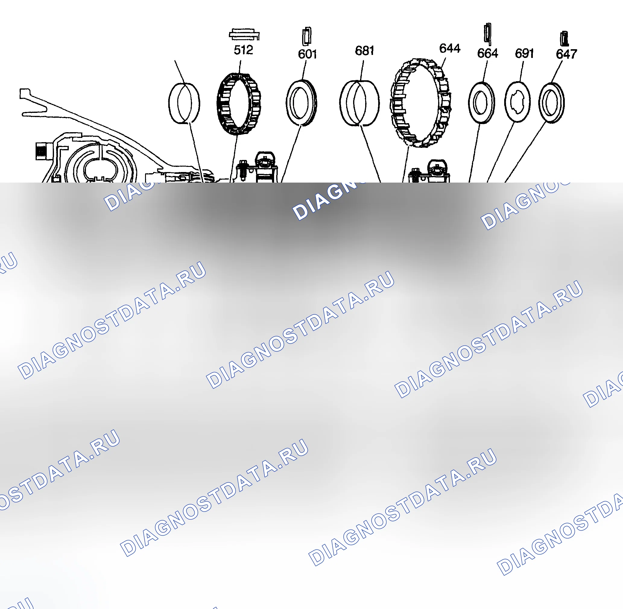 Рис. 954: Расположение компонентов. Chevrolet Silverado 1500 HD 