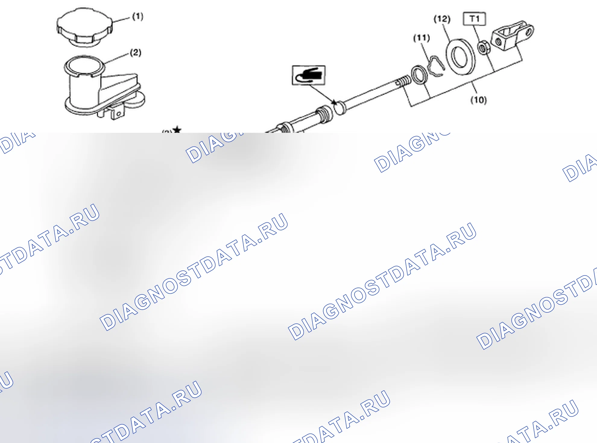 Рис. 13: ГЛАВНЫЙ ЦИЛИНДР. Subaru Outback BP рестайлинг