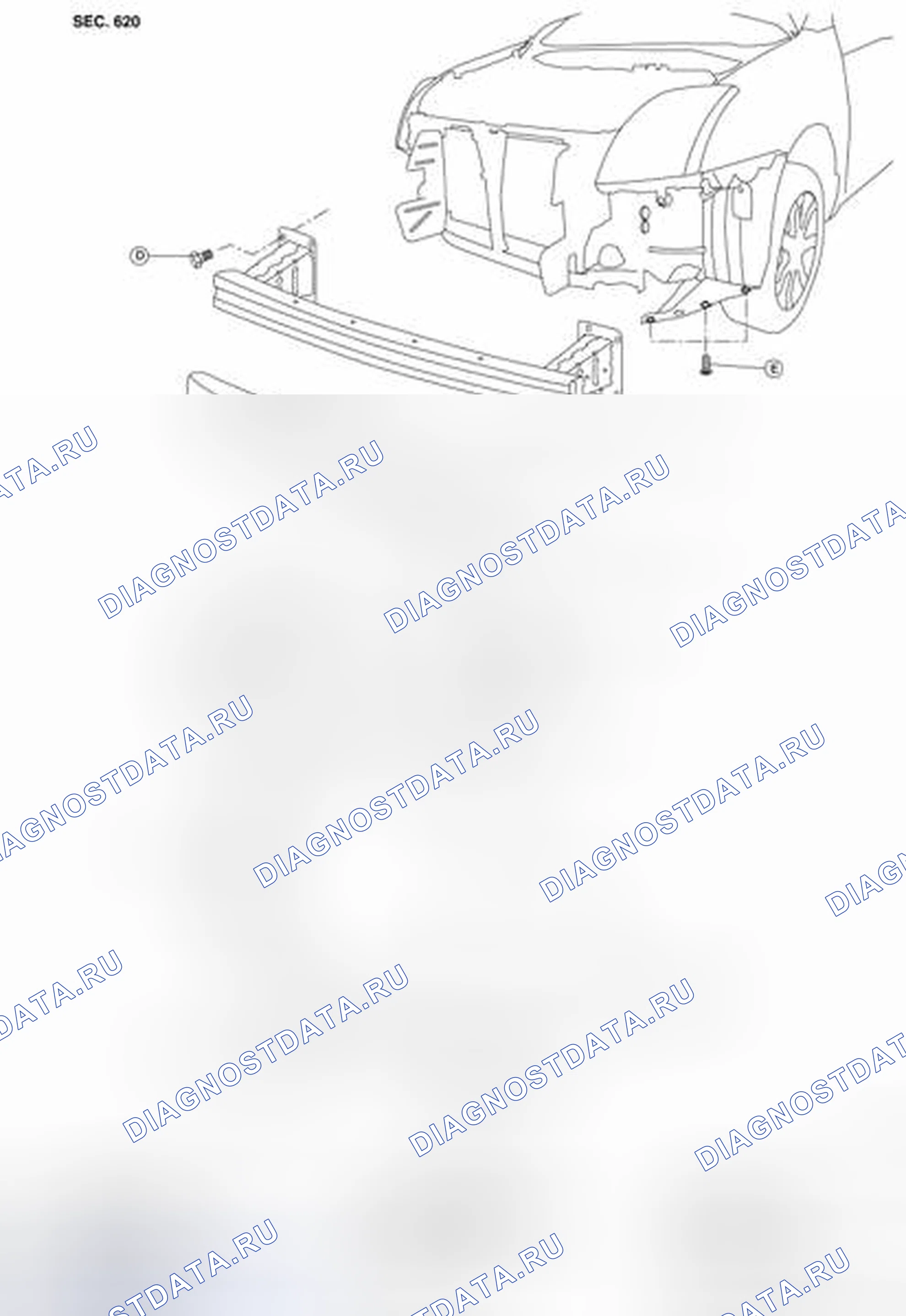 Рис. 45: Демонтаж и монтаж. Nissan Sentra B16 рестайлинг