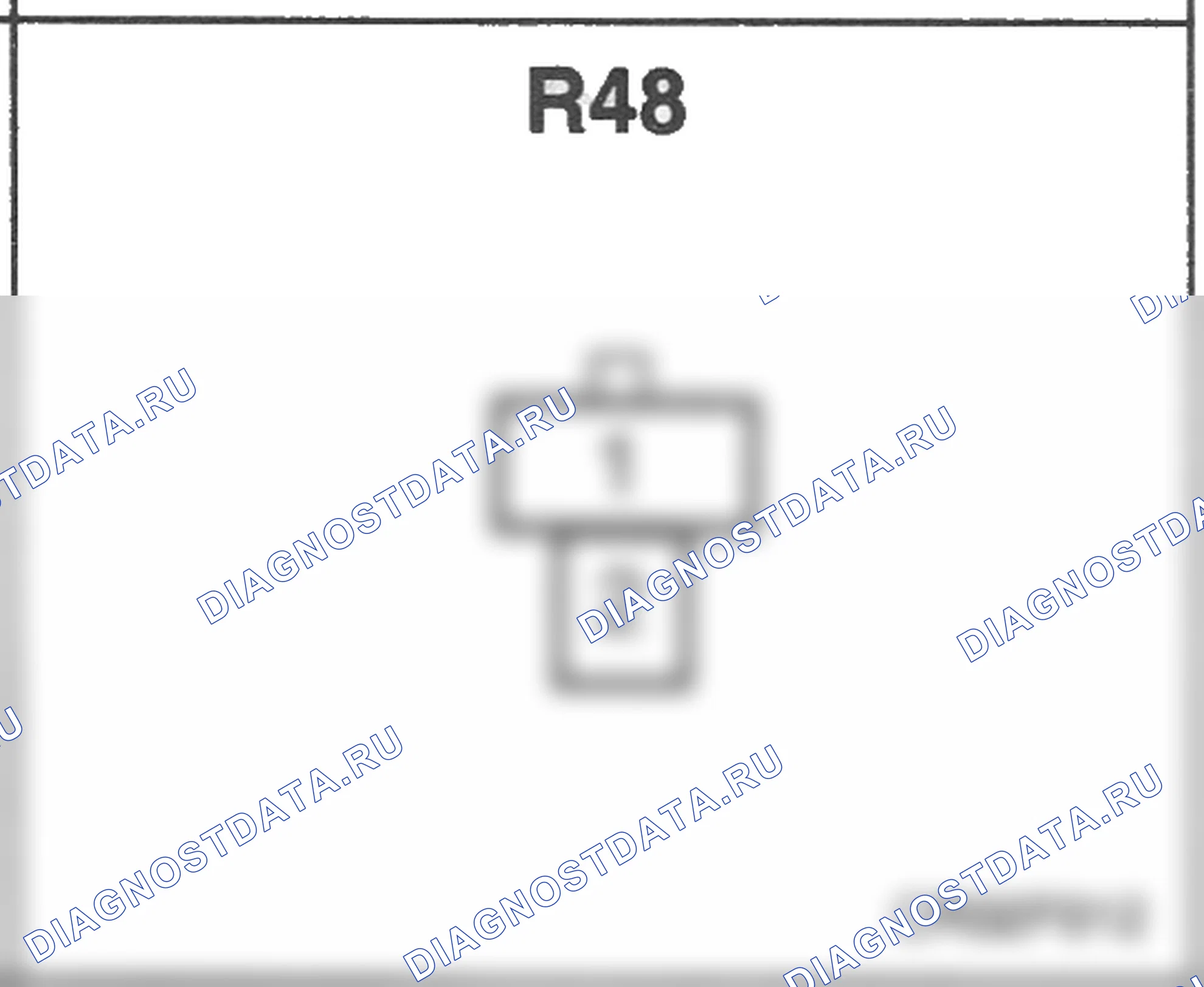 Распиновка разъёма R48 — заднего жгута. Hyundai Atos MX