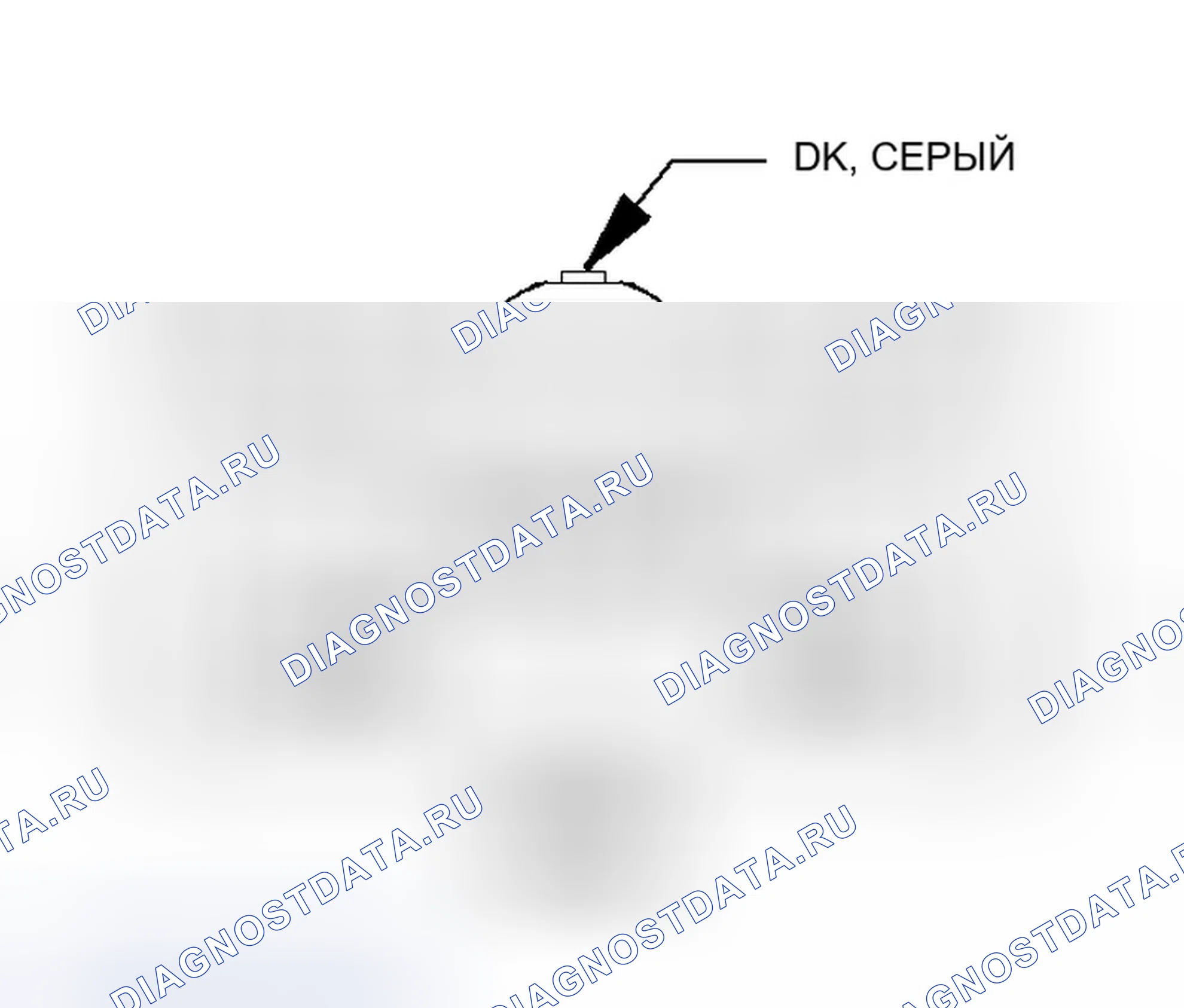 Рис. 28: Вид сбоку линейного разъема ОВКВ (C202). Chrysler Pacifica CS