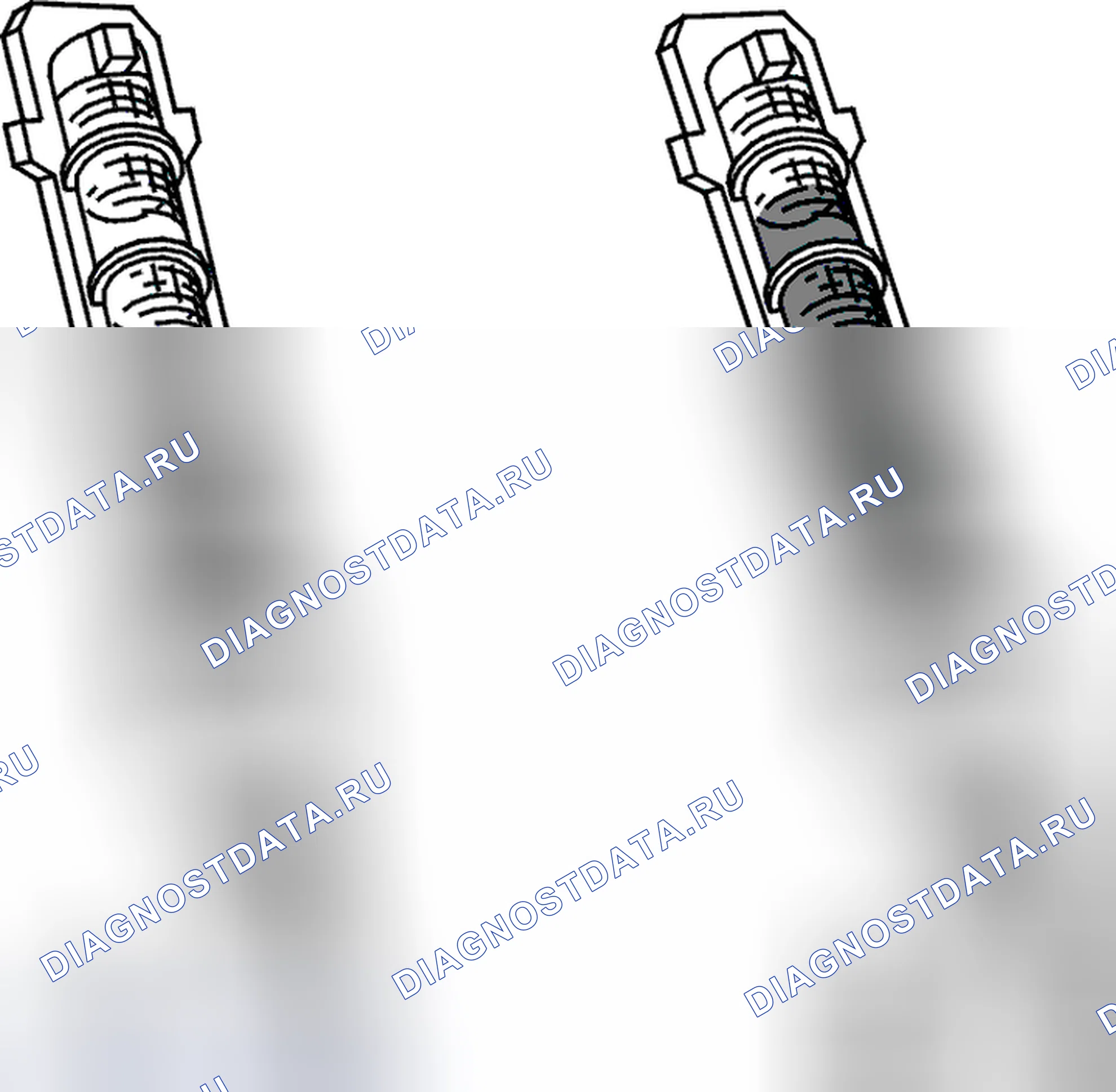 Рис. 20: ОСМОТР СЕКЦИИ ФИЛЬТРА РАСШИРИТЕЛЬНОГО КЛАПАНА. Volvo V50 I рестайлинг