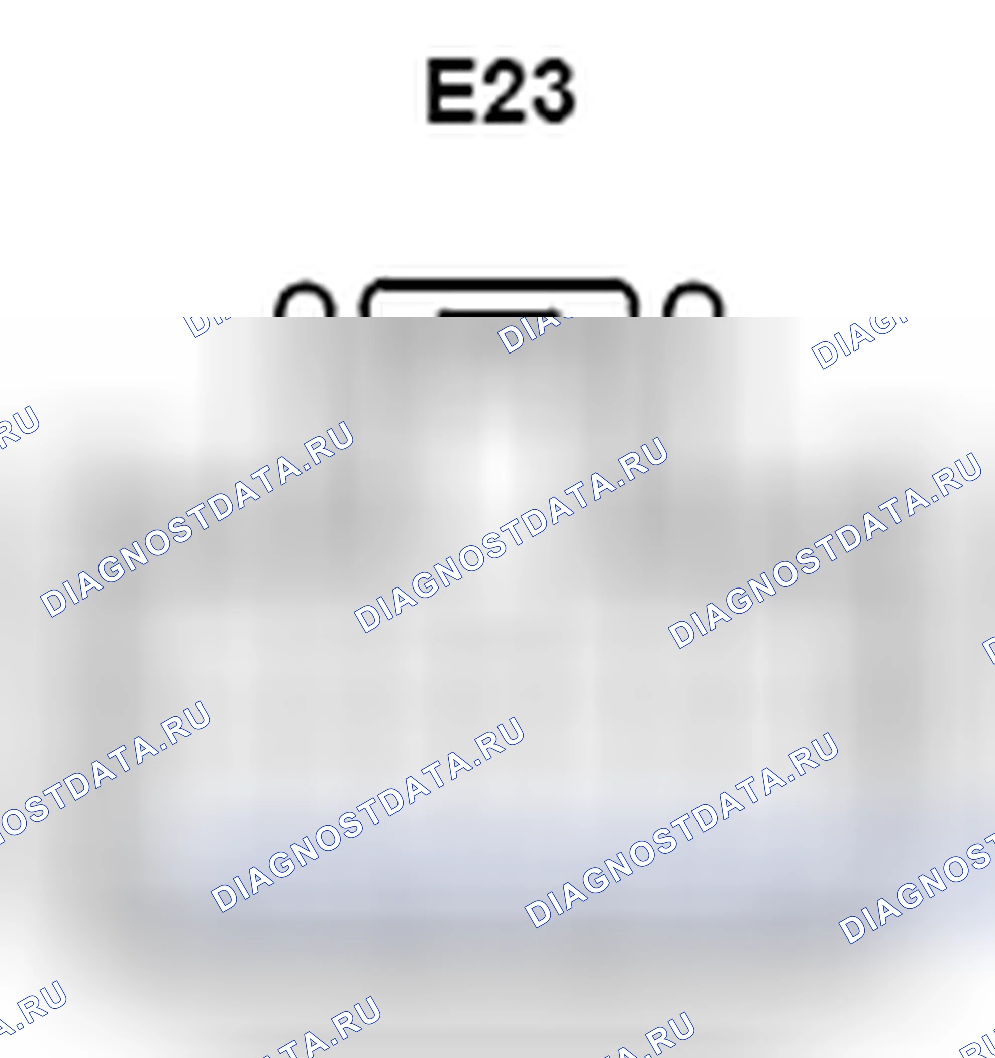 Рис. 1187: Вид с торца соленоидного разъема блокировки клавиш (E24). Toyota Camry XV40