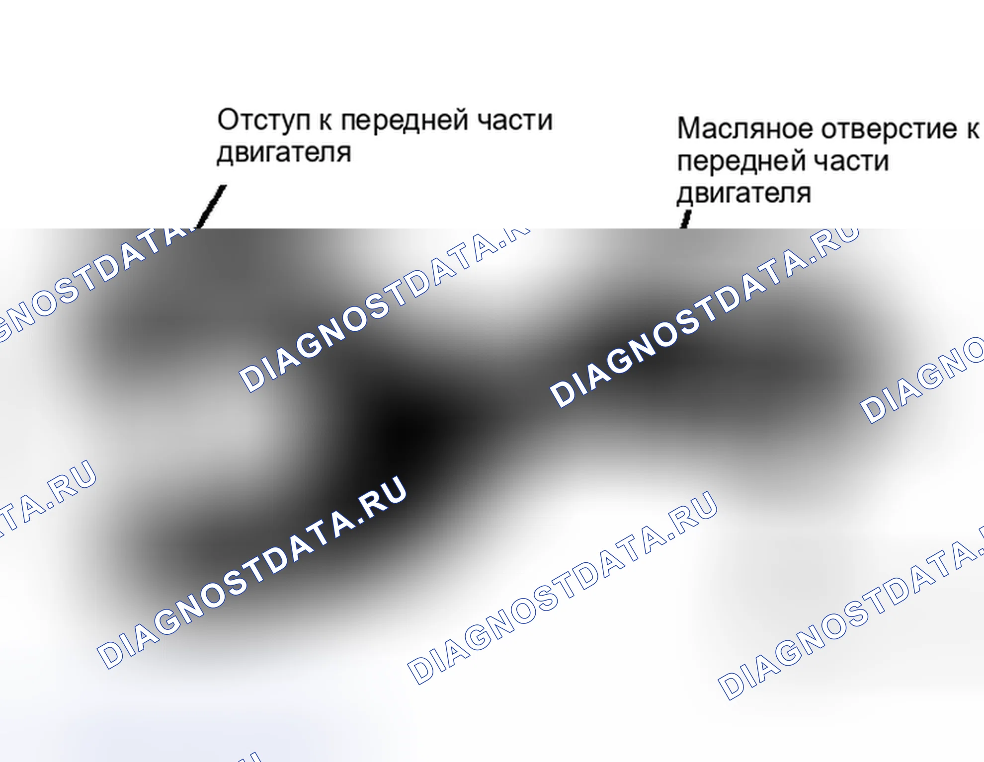 Рис. 10: Установка поршня и штока Углубление поршня и масляное отверстие шатуна обращены к передней части двигателя.. Plymouth Grand Voyager I