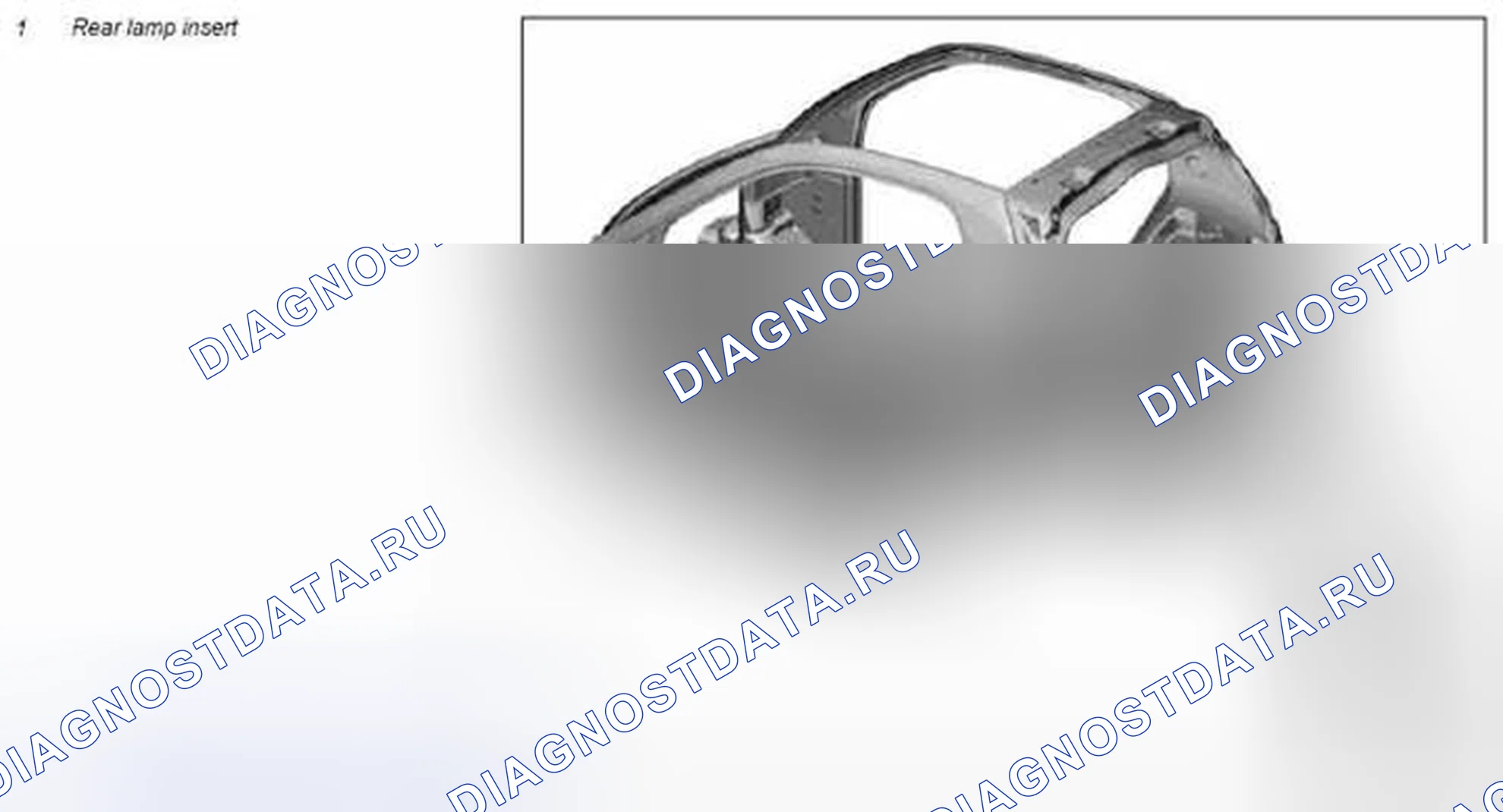 Рис. 279: Частичная замена вставки заднего фонаря - AR64.20-P-1062MCC. Kia Soul I