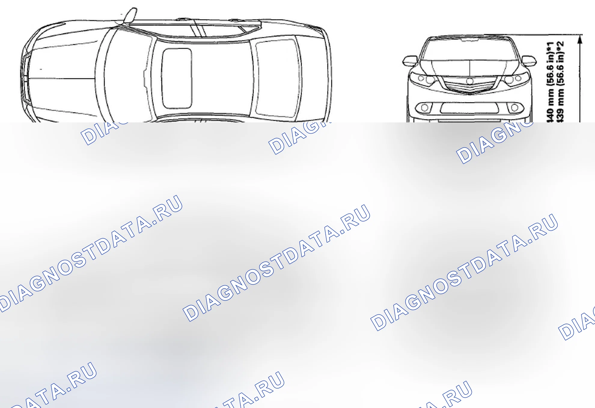 Рис. 19: Характеристики кузова. Acura TSX II