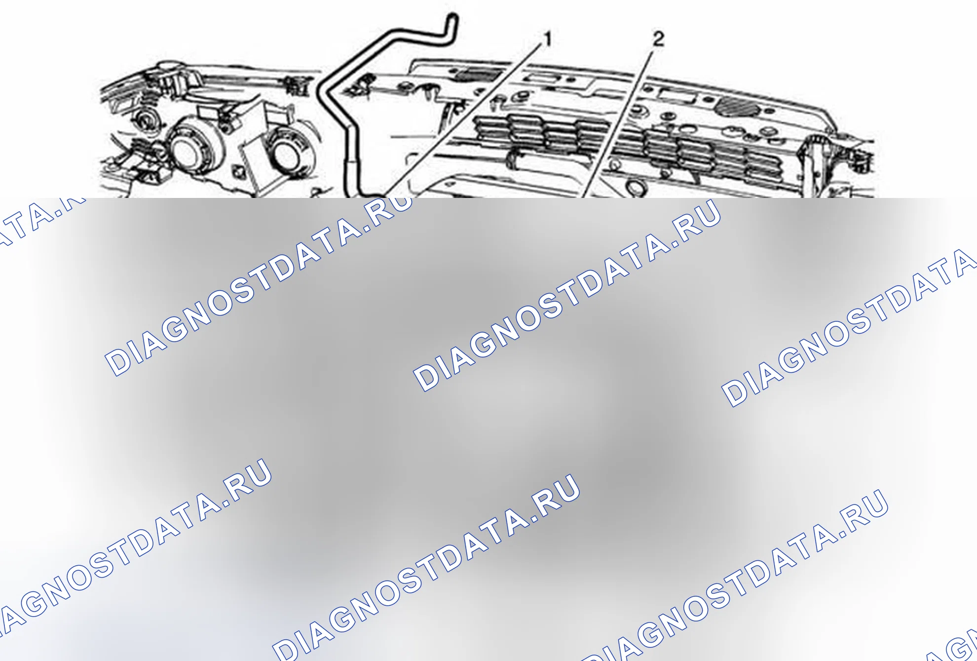 Рис. 30: Замена выходной трубы нагревателя корпуса дросселя (LUW). Chevrolet Sonic I