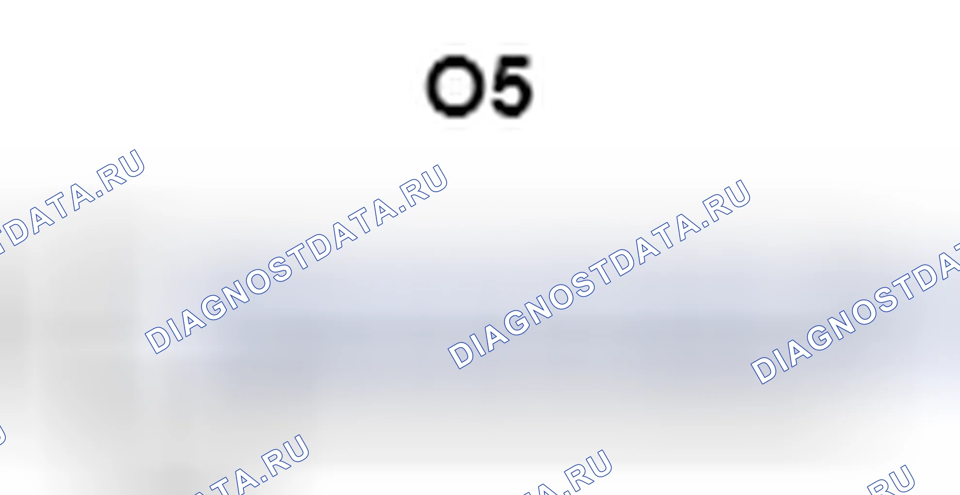 Рис. 478: № 2 Вид с торца разъема комнатного светильника в сборе (O5). Toyota Matrix E140