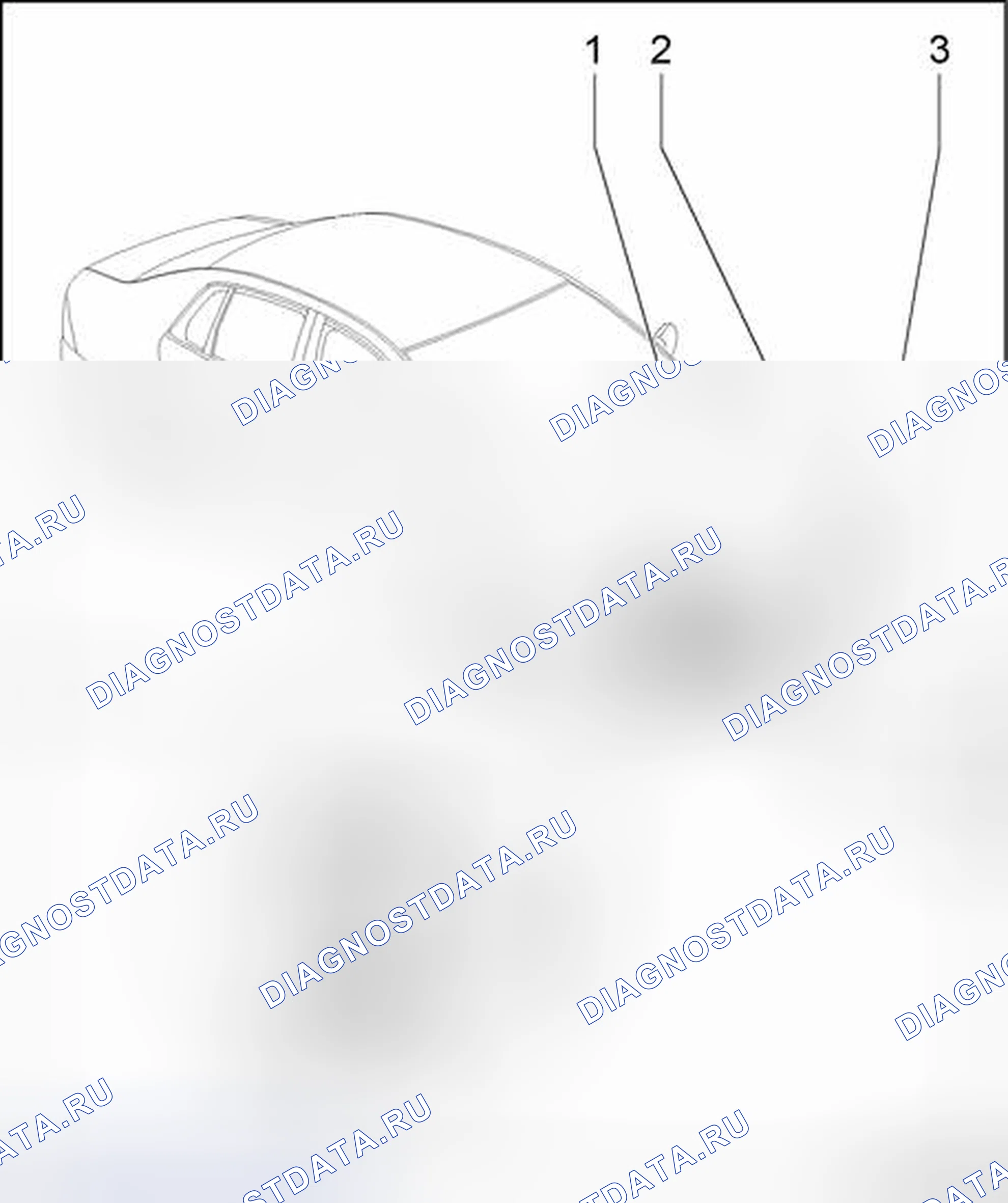 Рис. 129: Система омывателя фар, обзор компонентов. Volkswagen Phaeton I