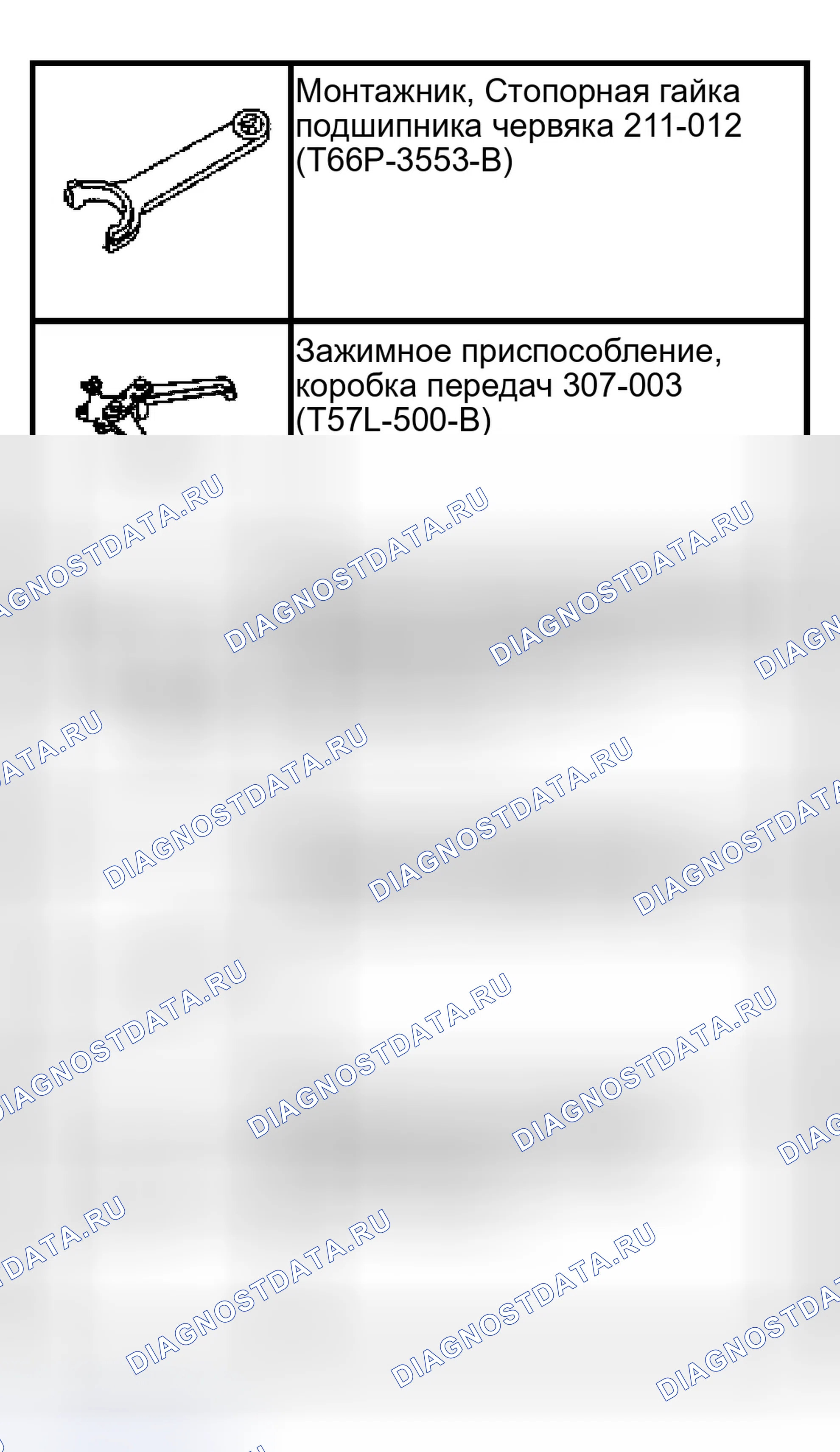 Рис. 75: Специальный инструмент (ы). Ford Pickup F150 