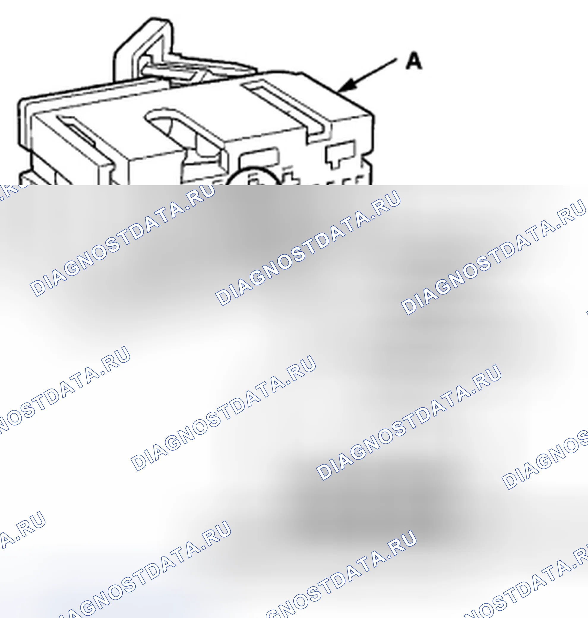 Рис. 244: Разъемы блока SRS. Honda Insight ZE2